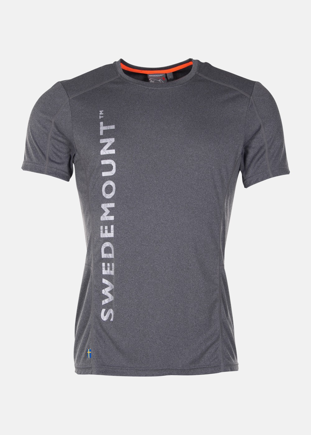 Training Logo Tee, Dk Grey Melange/Orange, 3xl,  Kläder Och Skor