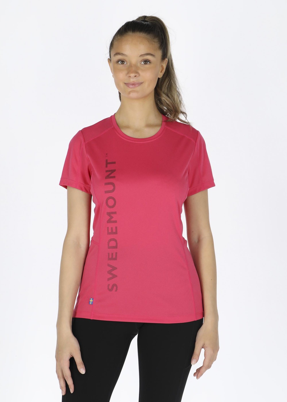 Training Logo Tee W, Lt. Pink Melange/Charcoal, 36,  Tränings-T-Shirts Training Logo Tee W, Lt. Pink Melange/Charcoal, 36,  Tränings-T-Shirts