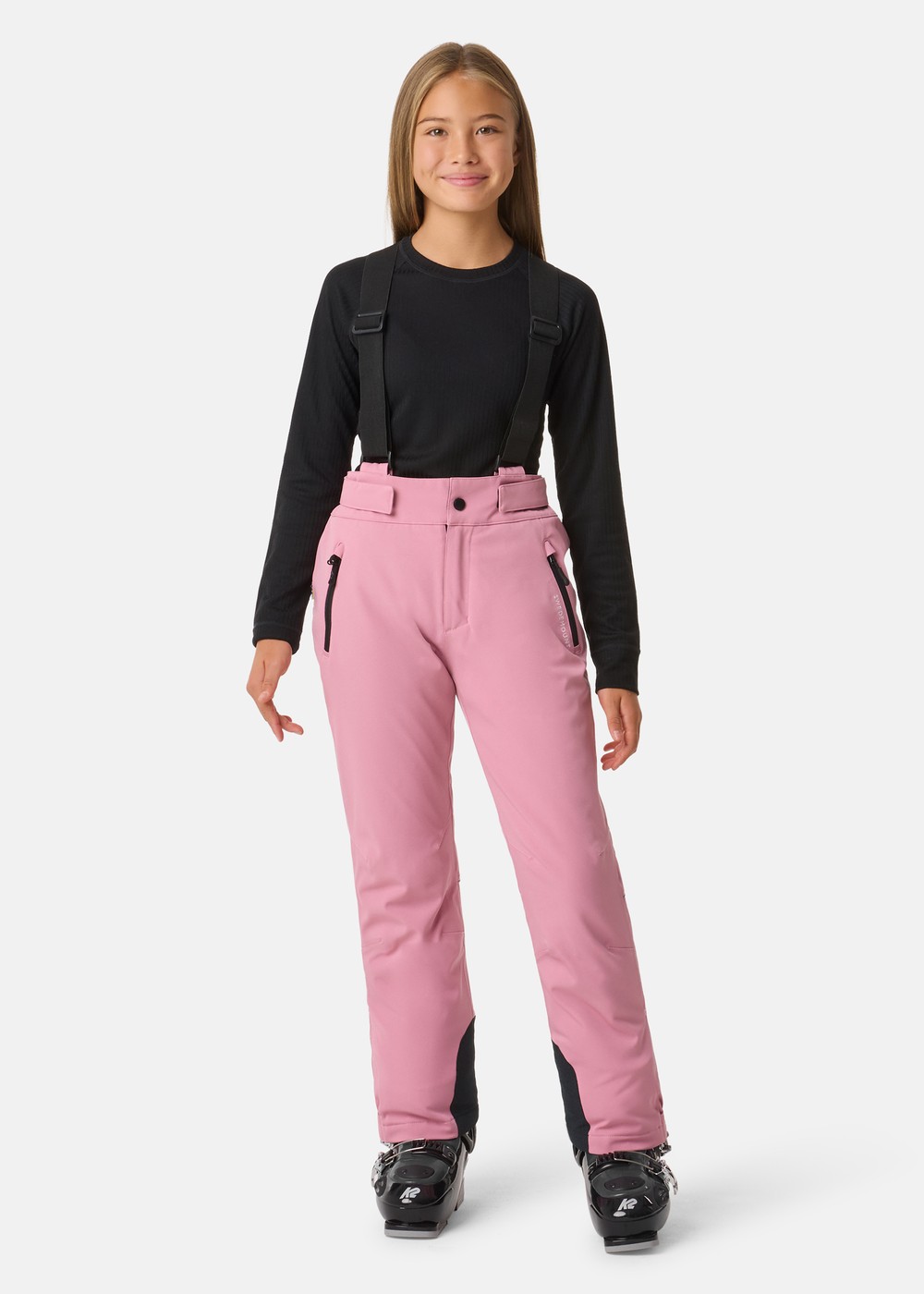 Ski Pants Jr, Dark Rose/Black, 164,  Skidbyxor