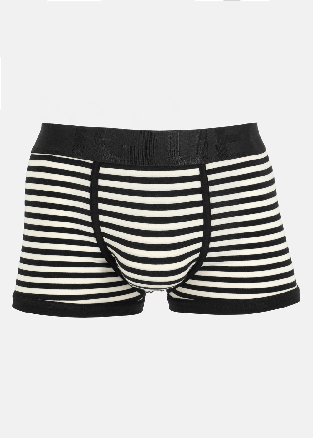 Bamboo Boxer Short Leg 1p, White/Black, S,  Underkläder