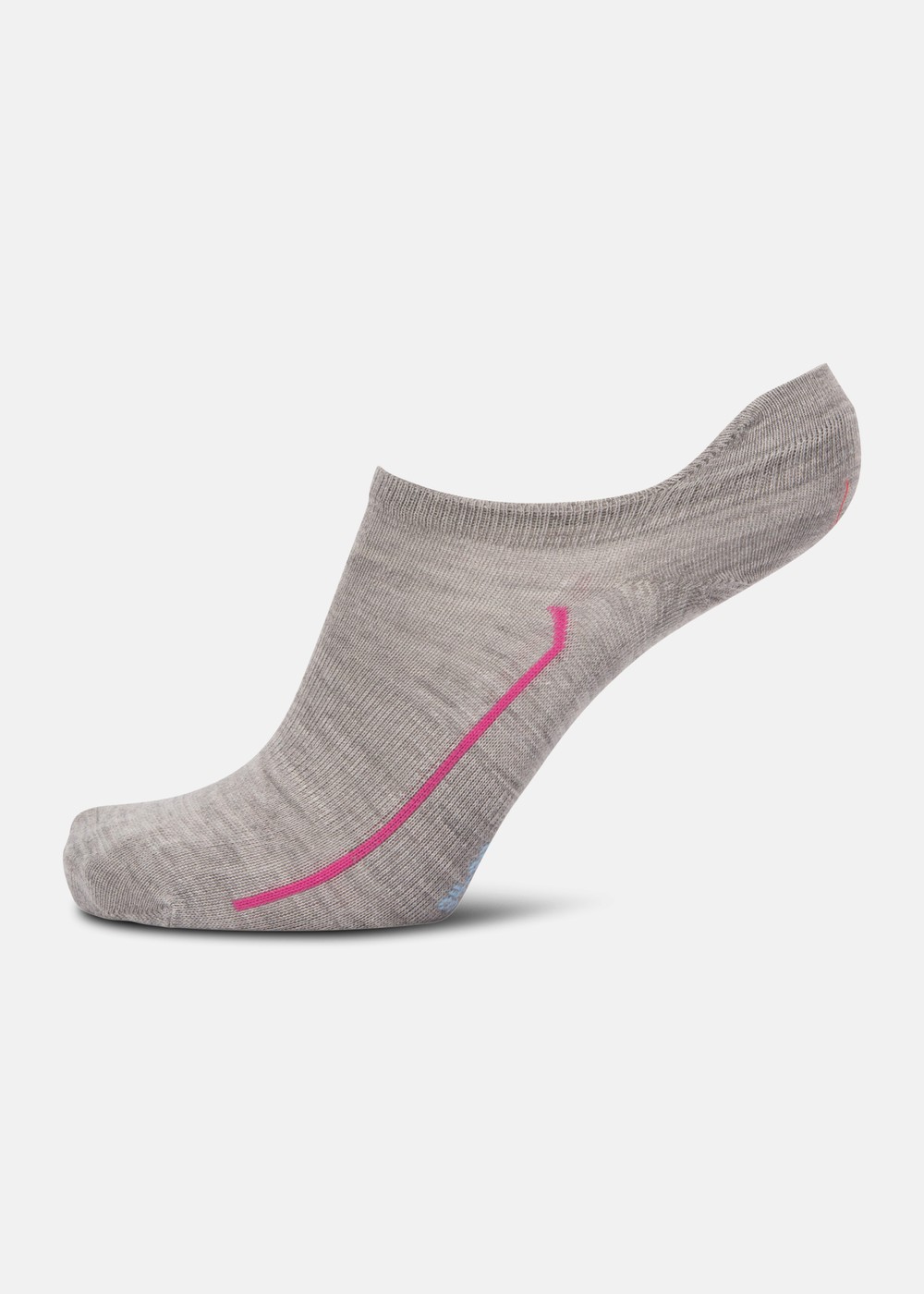 Bris No Show Sock 2pk, Grey Melange/Beetroot, 37-39,  Vandringsstrumpor | Kläder//Strumpor//Herr//Vandringsstrumpor | Padelspecialisterna