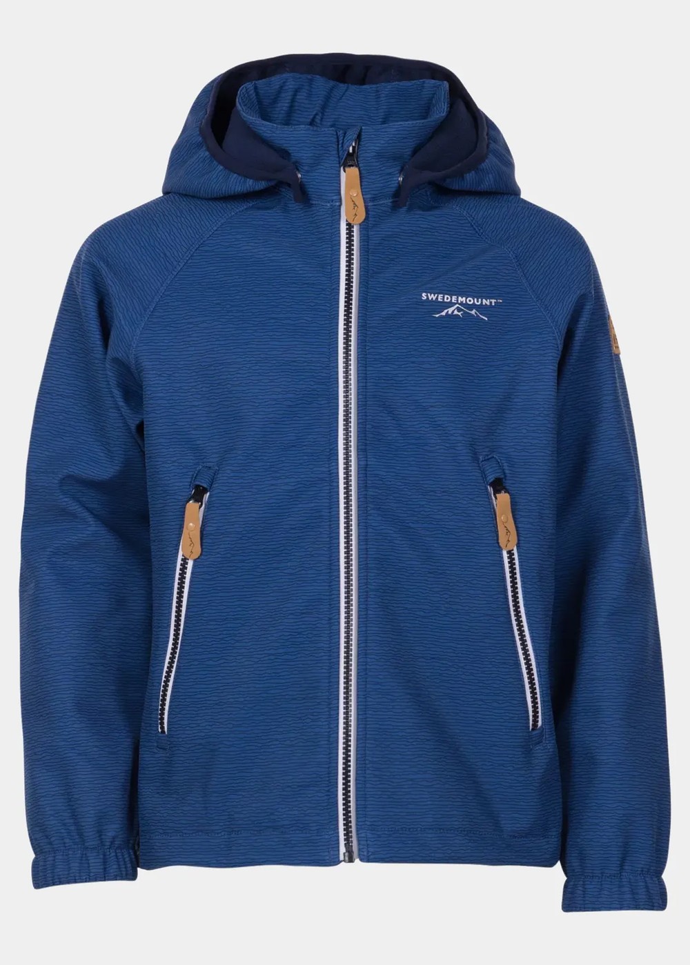 Bergen Softshell Jacket Jr, Blue Melange, 80,  Vinterjackor