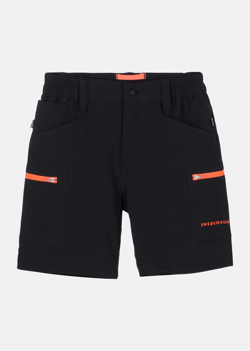 Glittertind Shorts Jr, Black/Orange, 130,  Shorts Och Kjolar