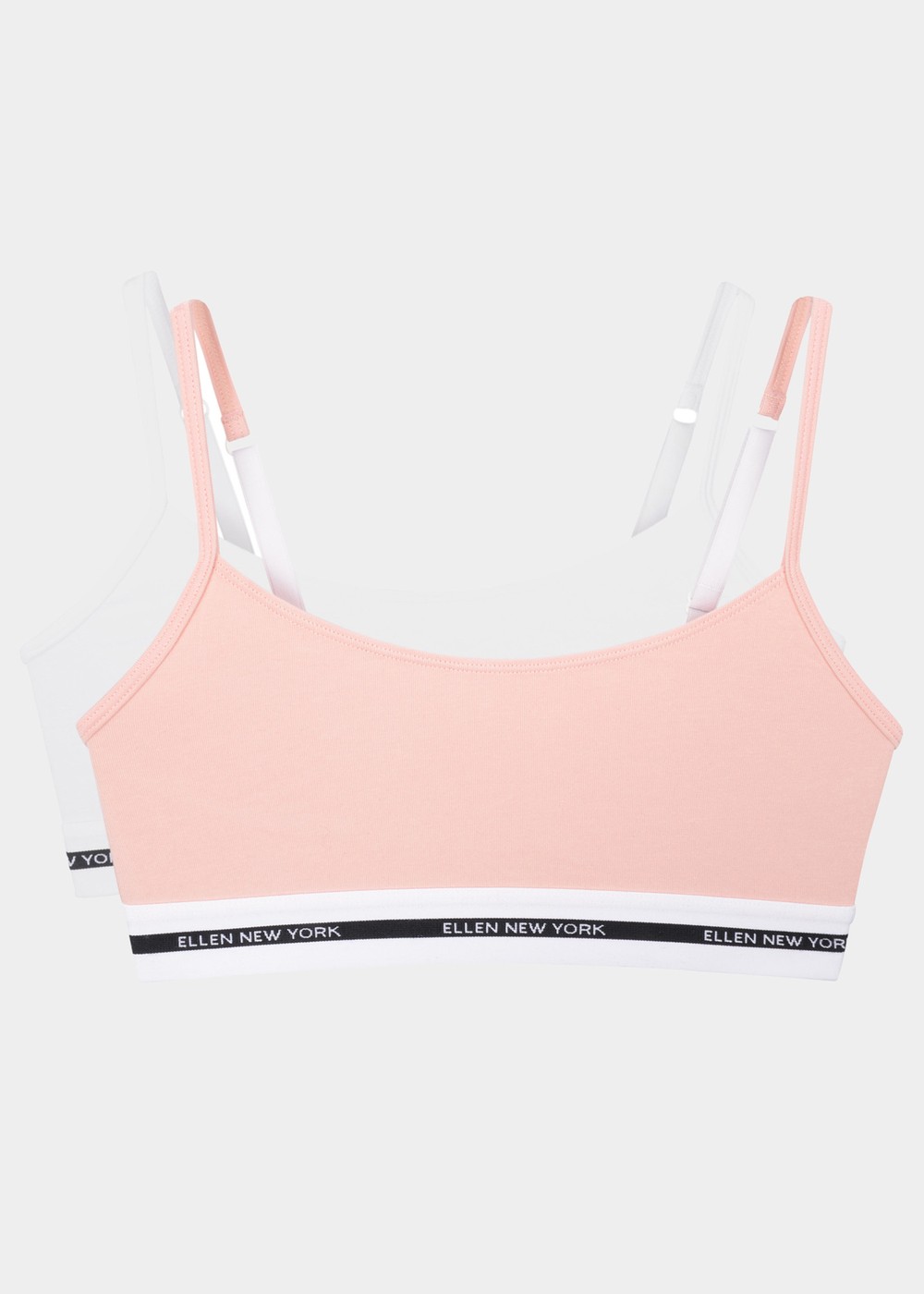 Bralette Straps Jr, White/Lt Pink, 160,  Bh | Kläder//Junior//Byxor | Padelspecialisterna