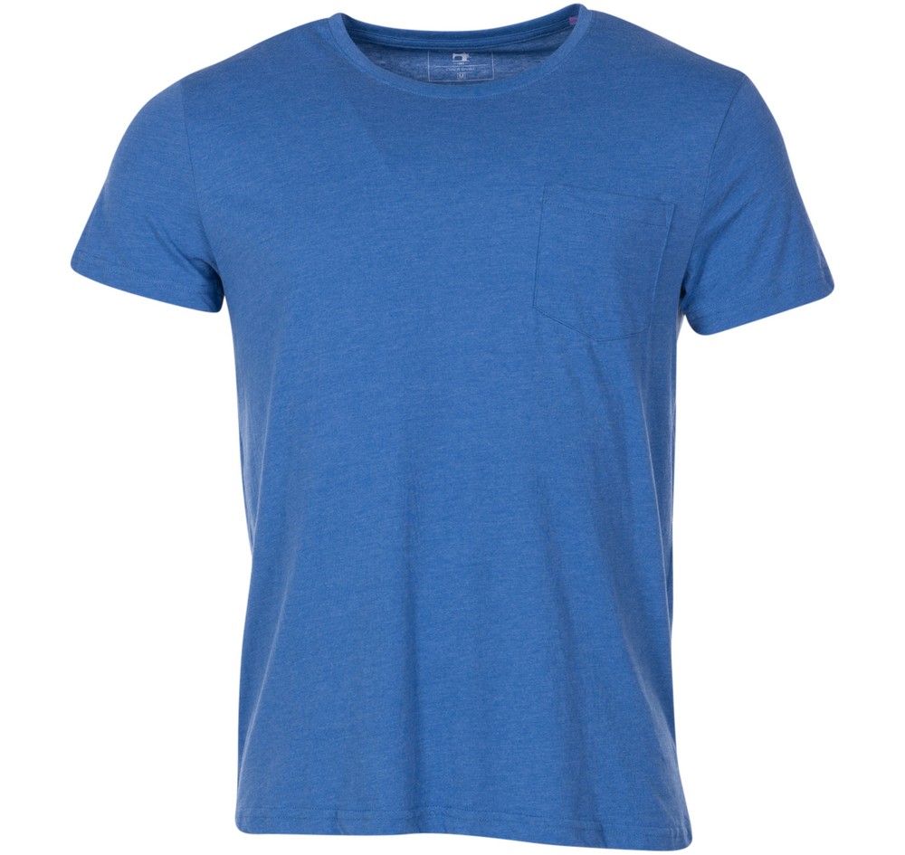 Pocket Tee, Blue Melange, S,  T-Shirts