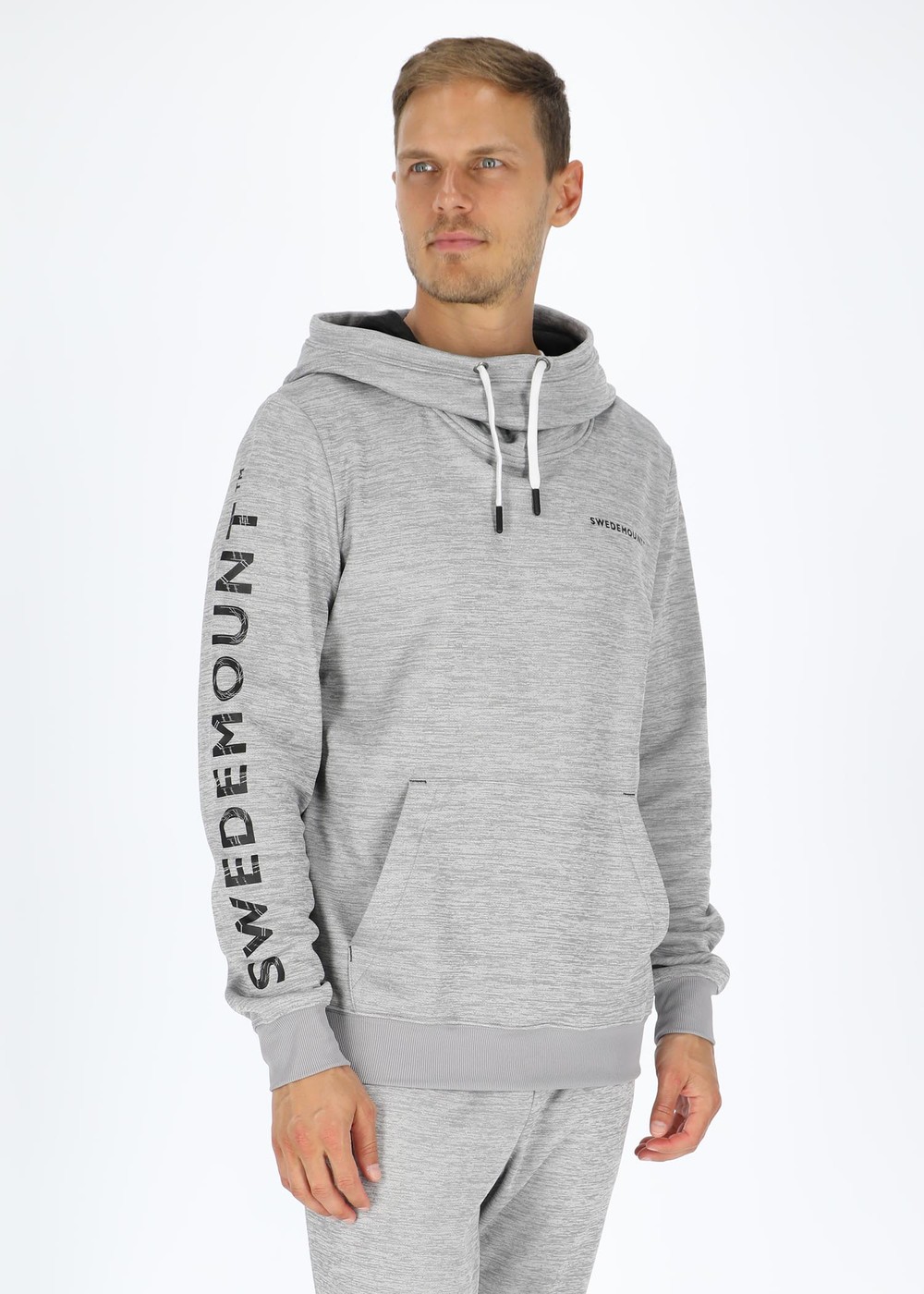 Training Logo Hood, Lt Greymelange/Charcoal Mel, Xs,  Hoodies