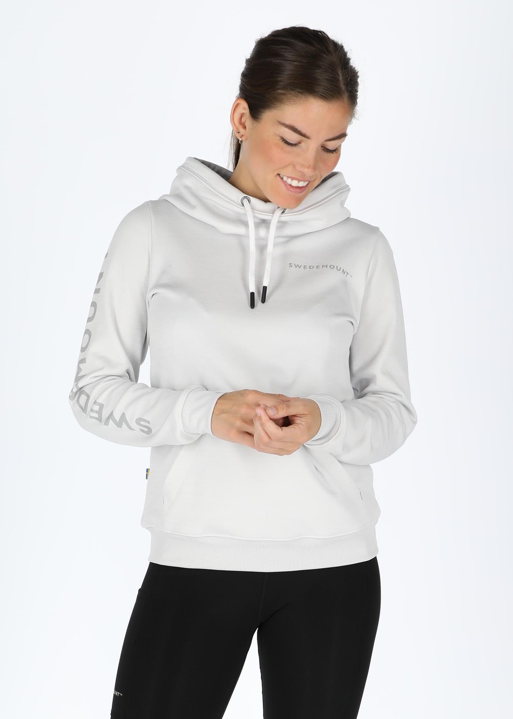 Training Logo Hood W, Off White Melange/Lt. Grey Mel, 38,  Hoodies