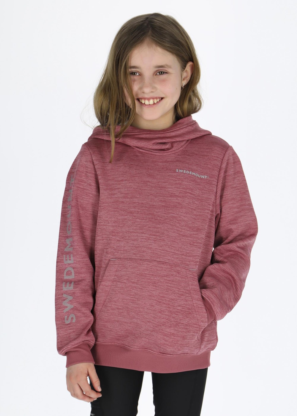 Training Logo Hood Jr, Dusty Rose Melange/Lt. Grey Me, 110,  Hoodies Training Logo Hood Jr, Dusty Rose Melange/Lt. Grey Me, 110,  Hoodies