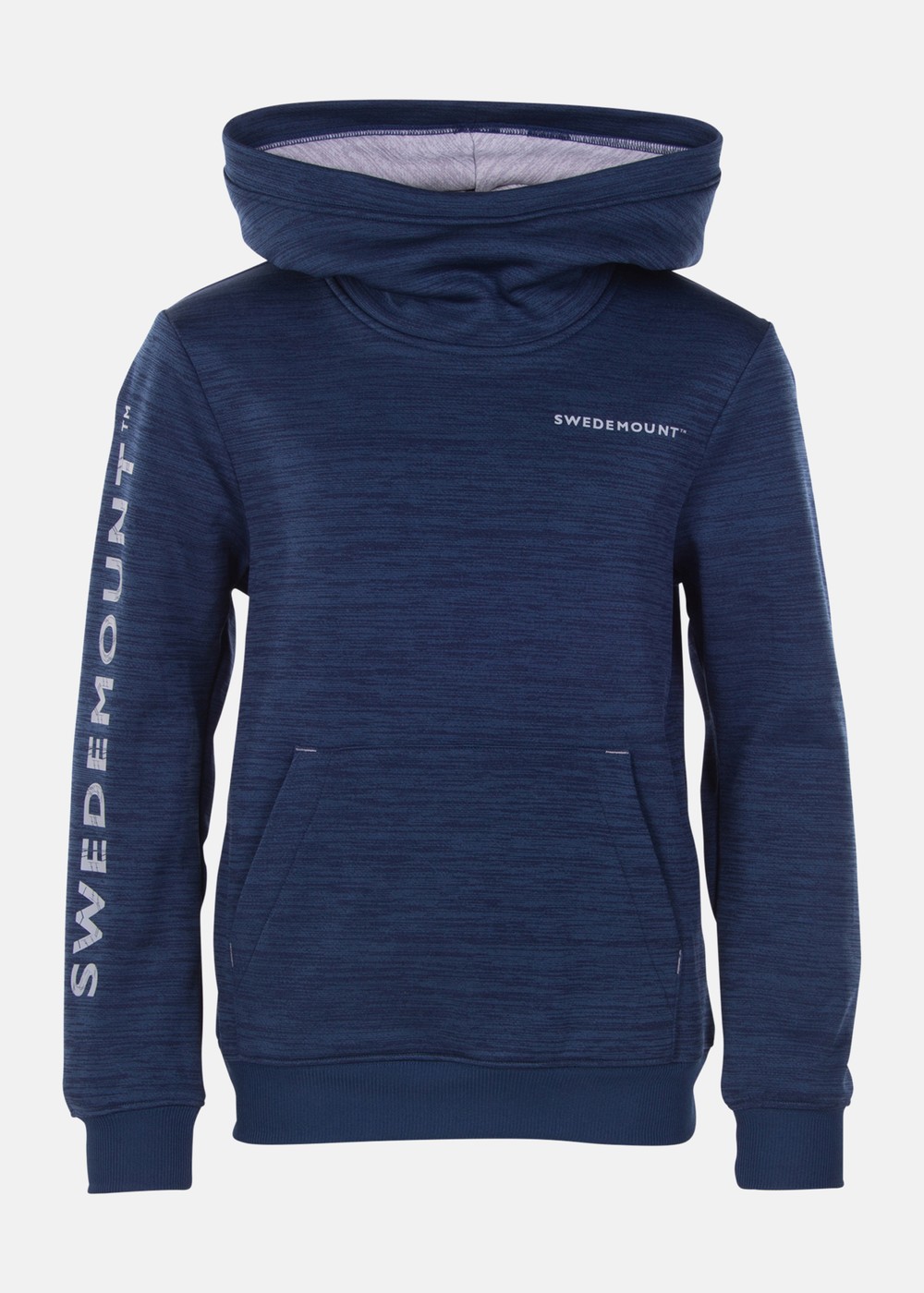 Training Logo Hood Jr, Navy Melange/Lt. Grey Melange, 130,  Hoodies