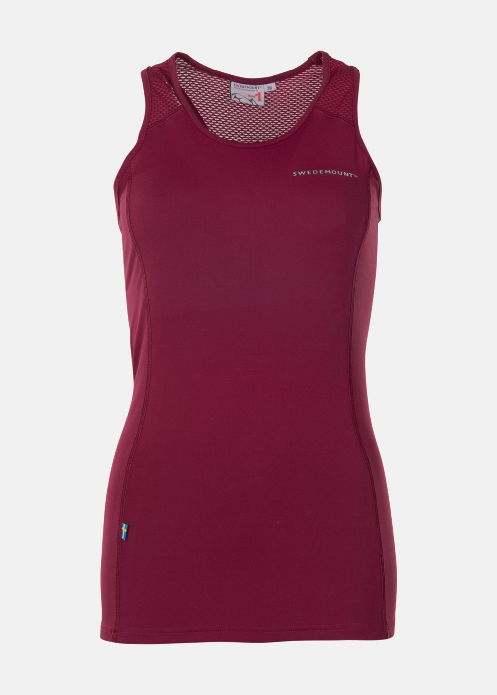 Saltö Tanktop W, Burgundy, 34,  Löparkläder