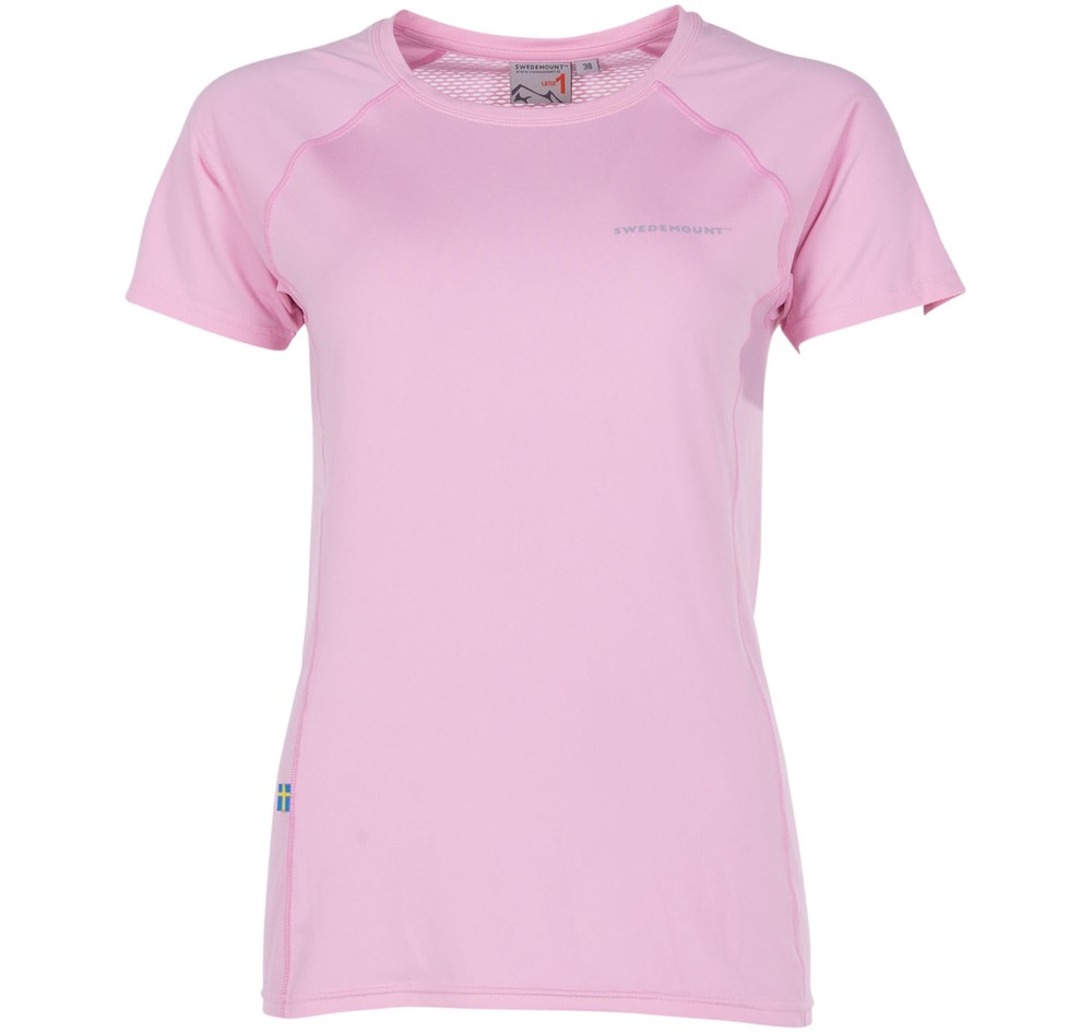 Saltö Mesh Tee W, Pink, 38,  Tränings-T-Shirts