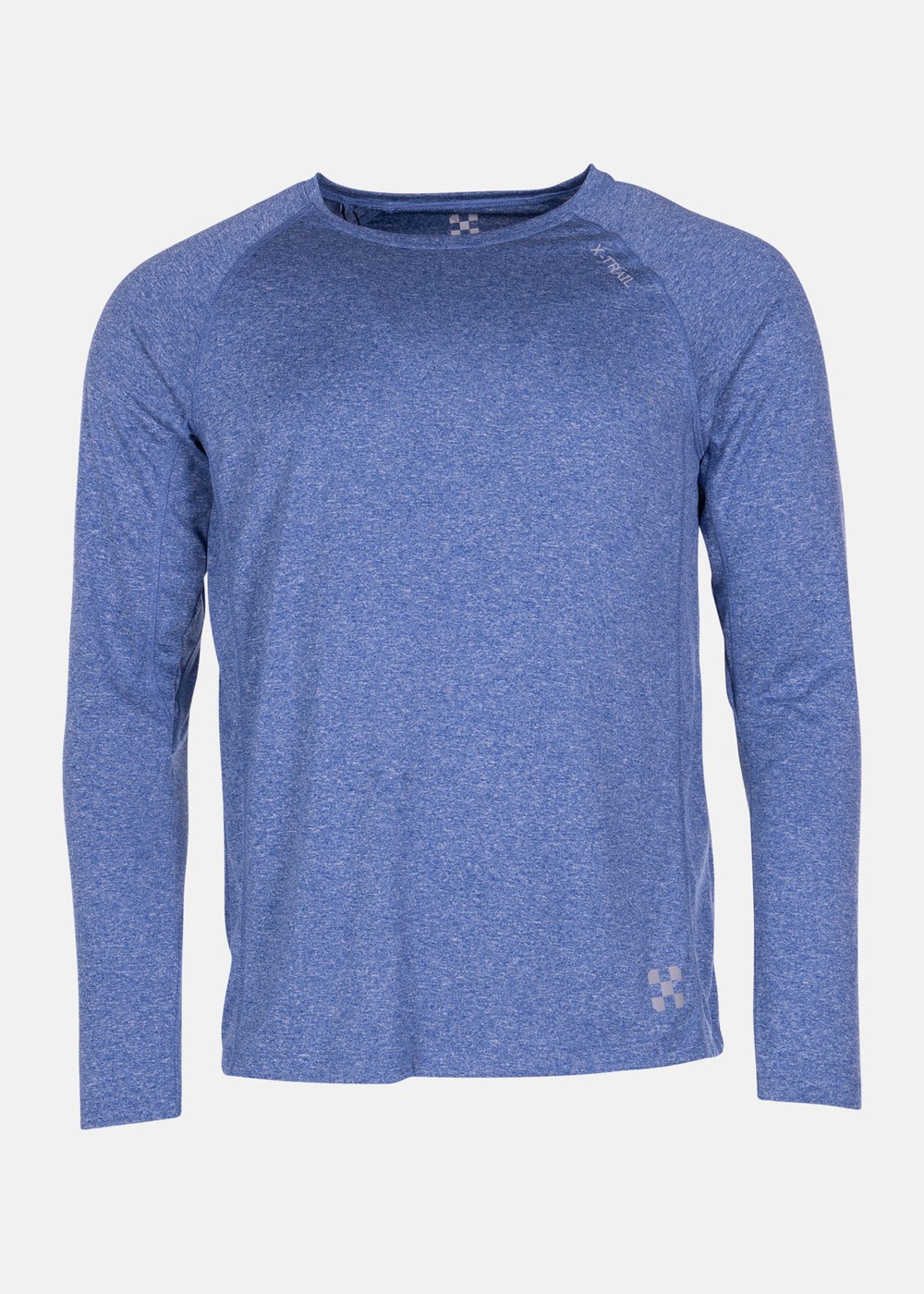 Training L/S Tee, Blue Melange, L,  Träningströjor