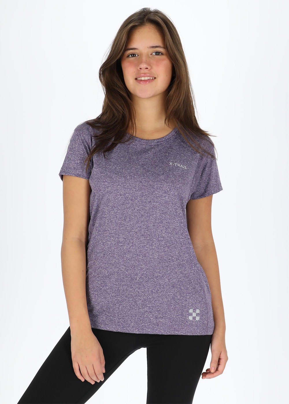 Training Tee W, Purple Melange, 38,  Tränings-T-Shirts