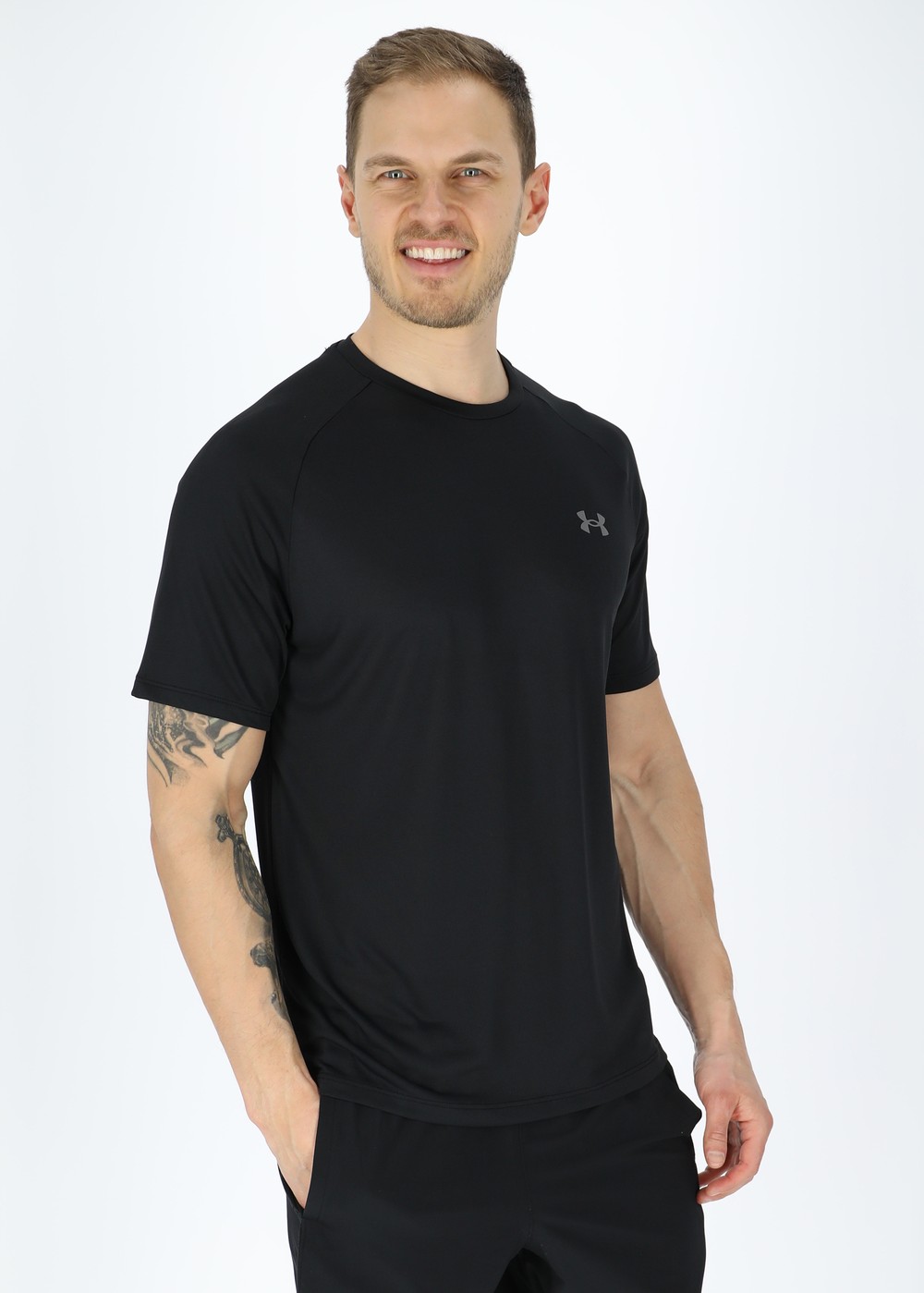 Ua Tech 2.0 Ss Tee, Black, 3xl,  Tränings-T-Shirts Ua Tech 2.0 Ss Tee, Black, 3xl,  Tränings-T-Shirts