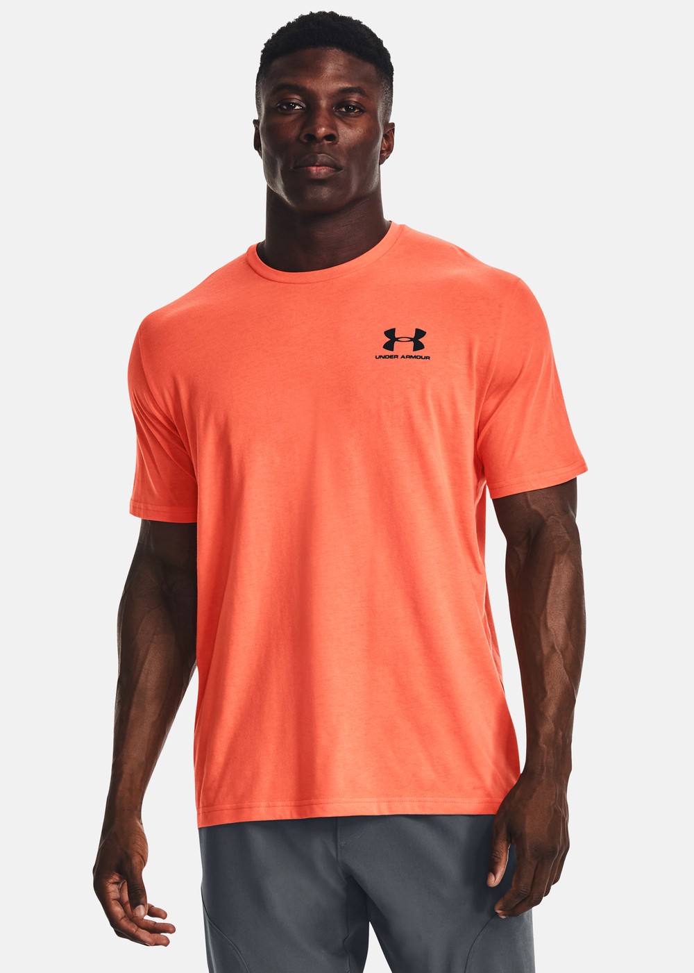 Ua M Sportstyle Lc Ss, Frosted Orange, S,  Löparkläder | Kläder//Tröjor//Sweatshirts//Herr | Padelspecialisterna