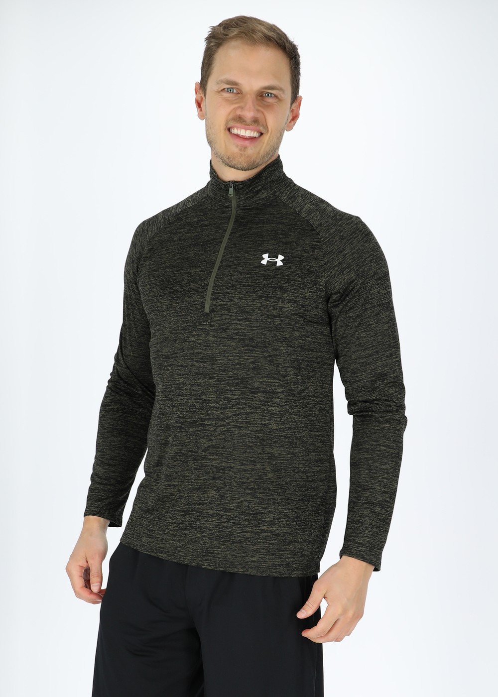 Ua Tech 2.0 1/2 Zip, Marine Od Green, S,  Löparkläder