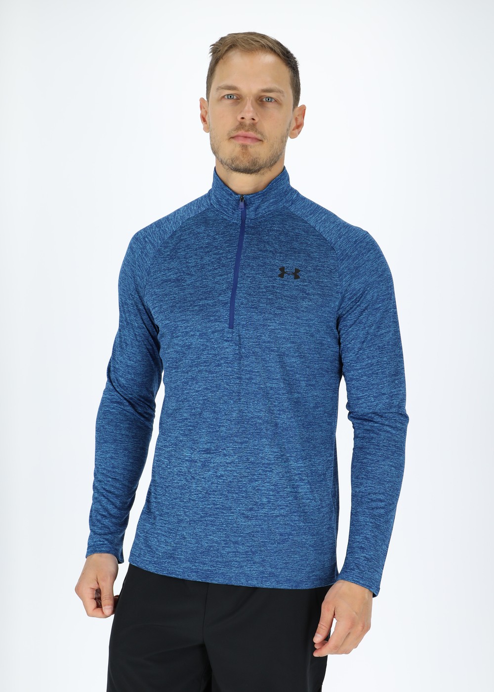 Ua Tech 2.0 1/2 Zip, Blue Mirage, S,  Löparkläder