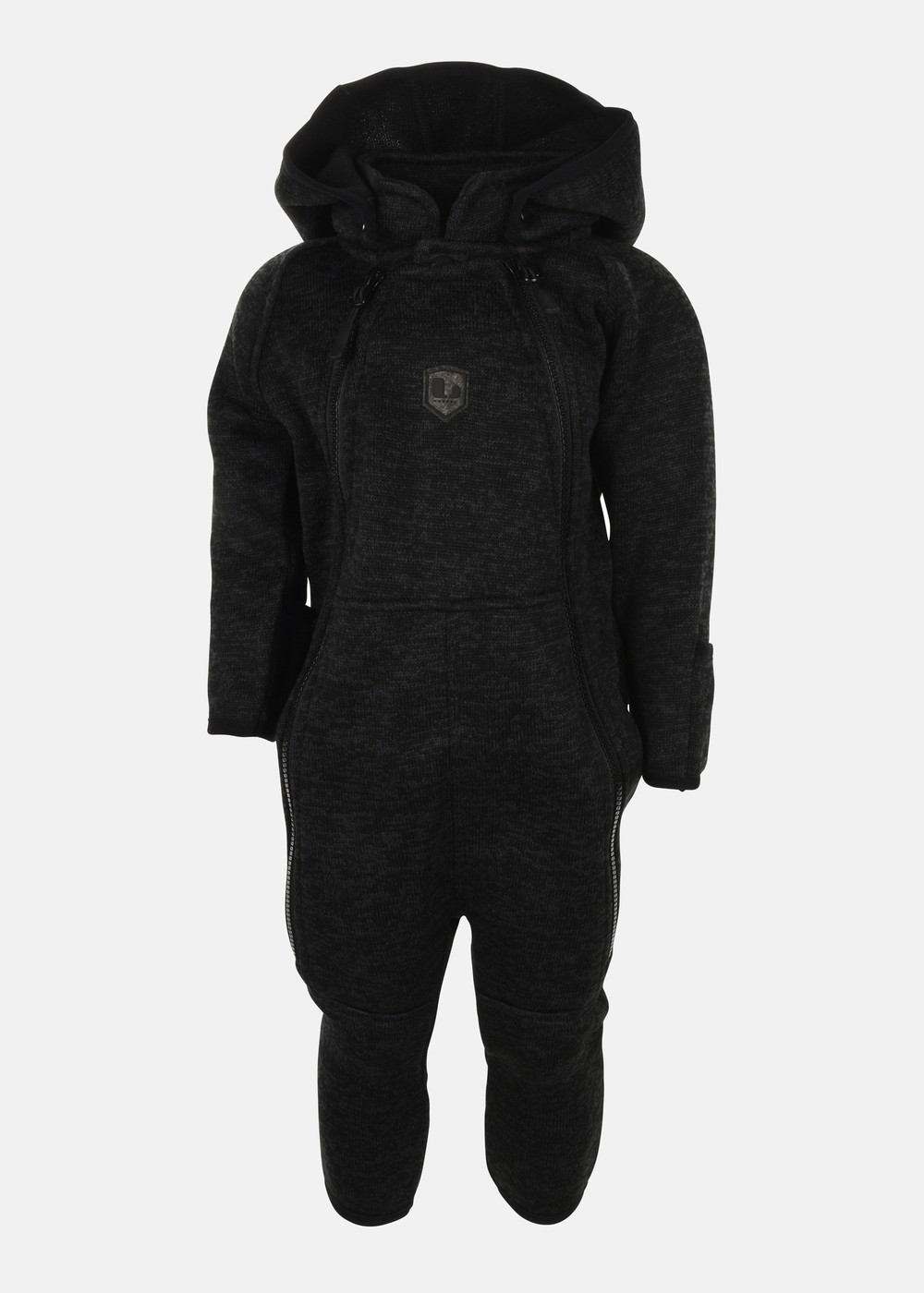 Bormio Baby Overall, Black, 74,  Fleeceoveraller