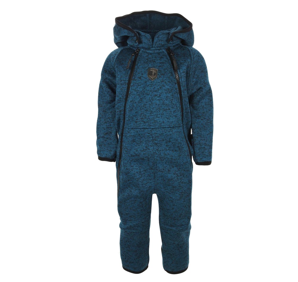 Bormio Baby Overall, Petroleum, 62,  Fleeceoveraller