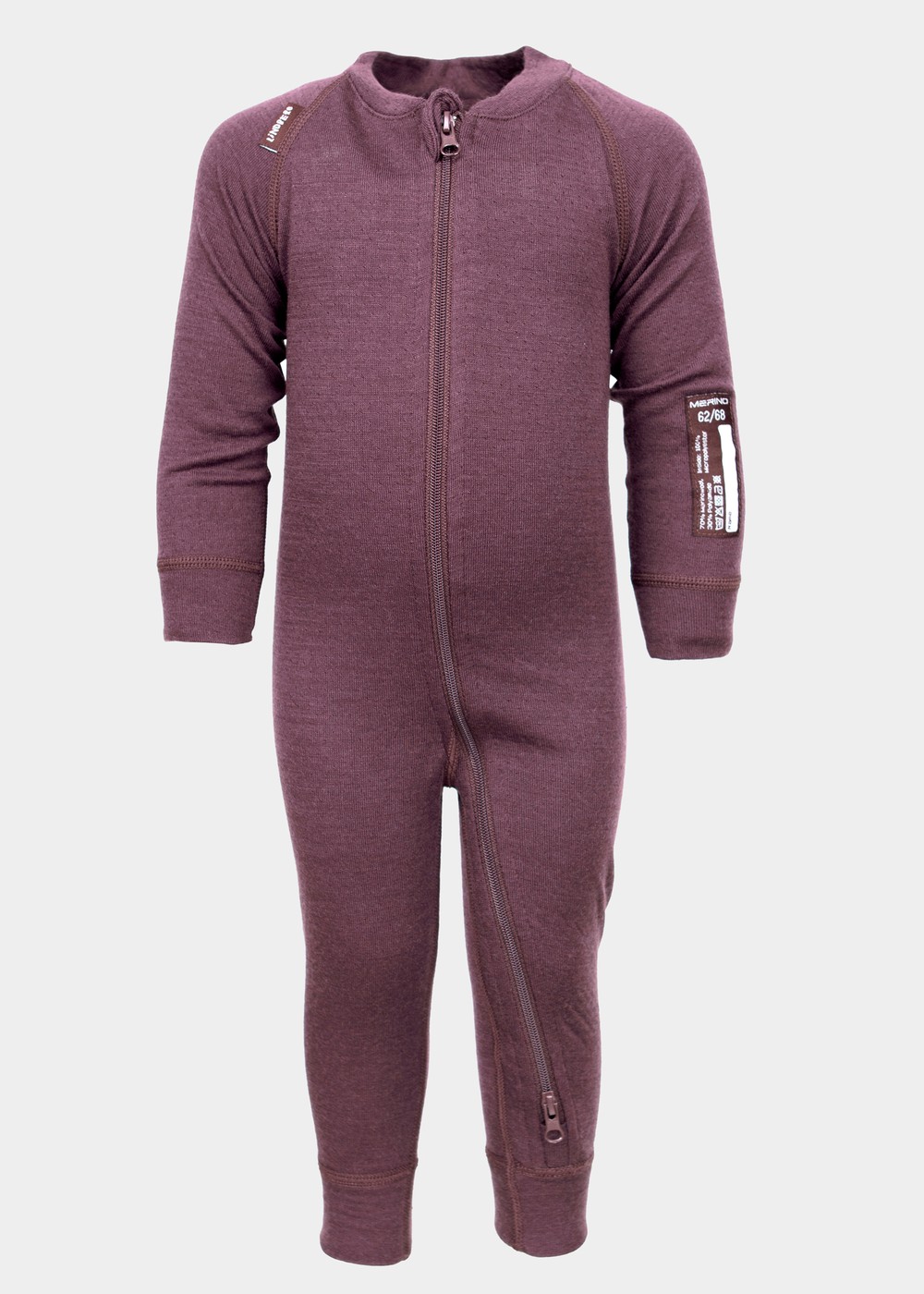 Merino Overall, Dry Rose, 74-80,  Ullunderställ Merino Overall, Dry Rose, 74-80,  Ullunderställ