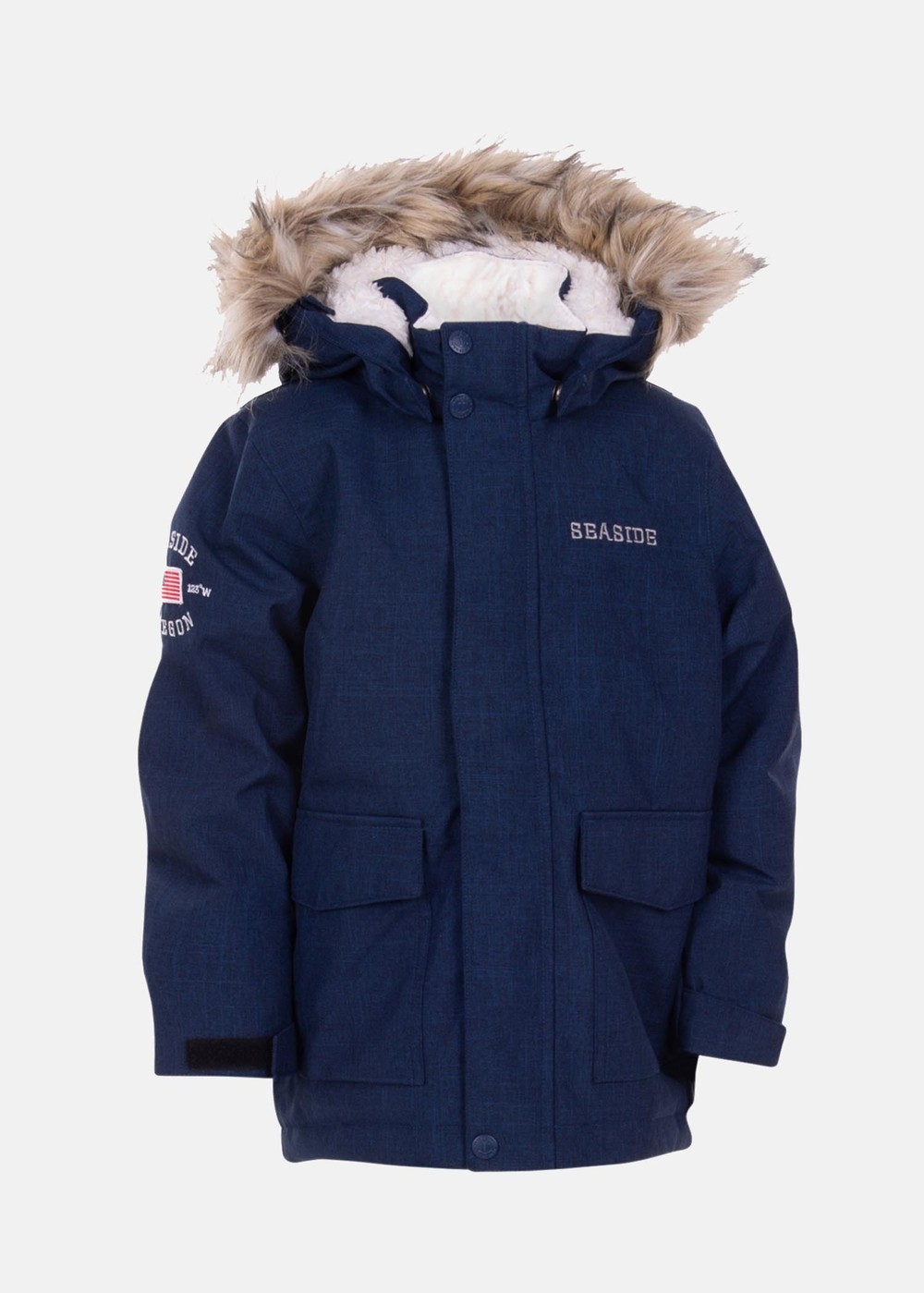 Denver Parka Kids, Navy Melange, 80,  Vinterjackor