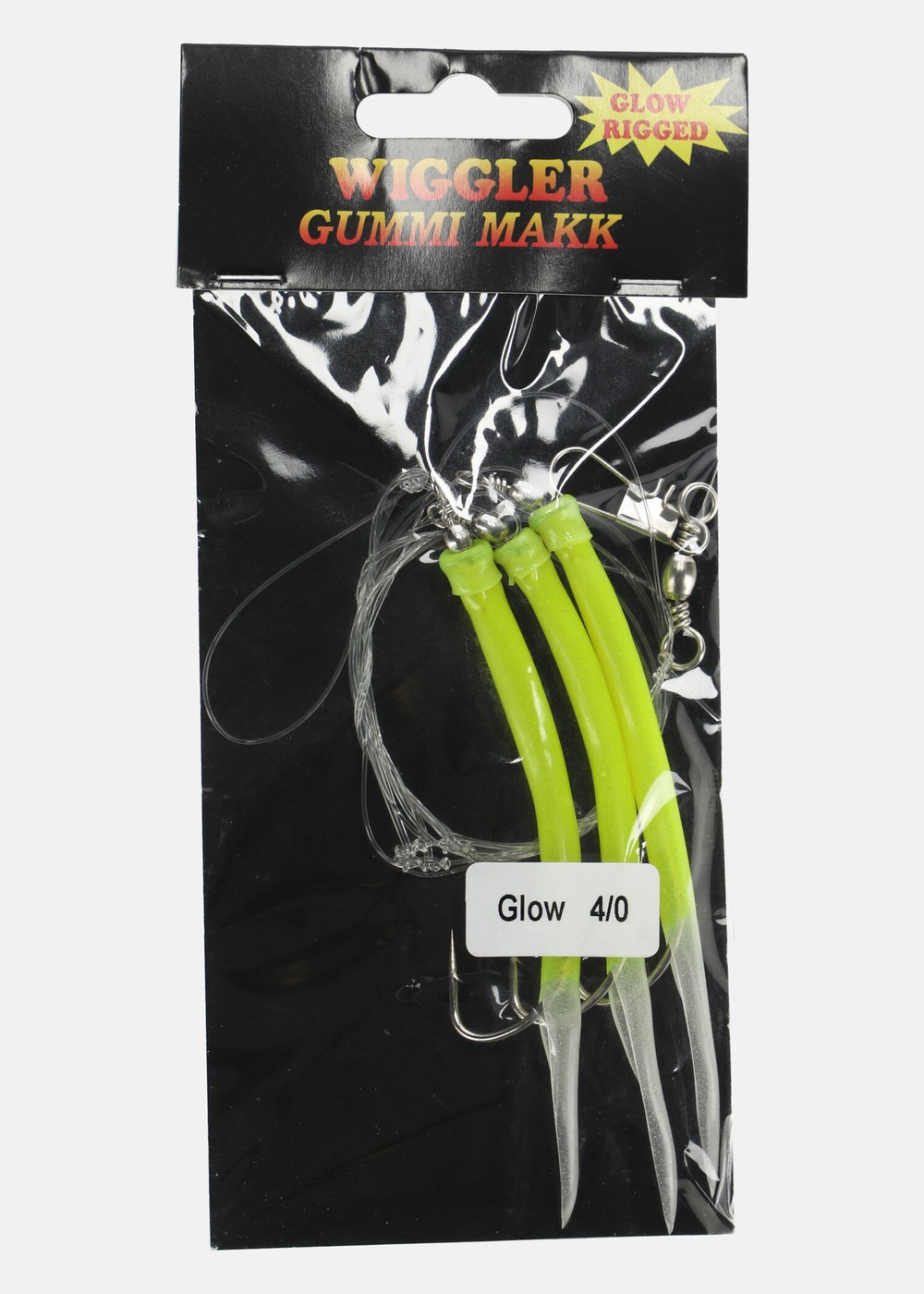 Gummi Makk Gul/Lys Rigged #4/0, Gul/Lys, Onesize,  Kustdrag