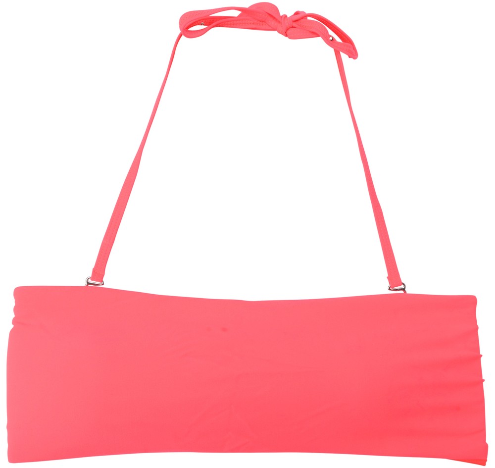 Bandeau Top, Neon Red, Xl,  Bikinis