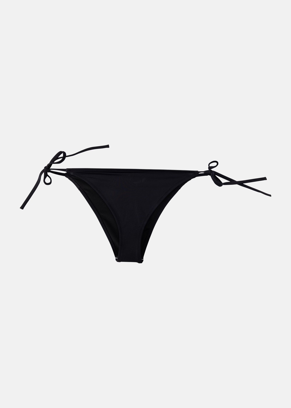 Cheeky String Side Tie Bikini, Black, Xs,  Bikinis