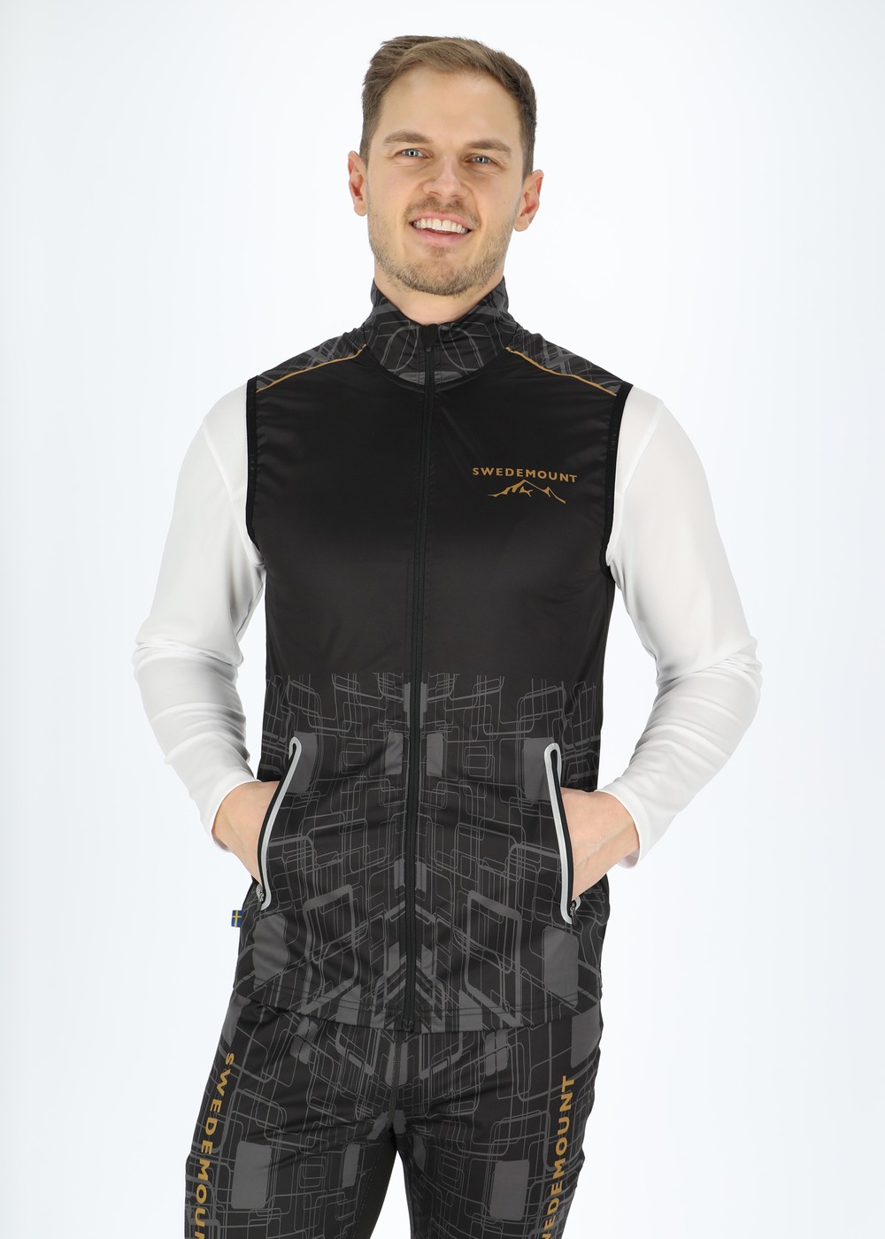 Race 3-Layer Vest, Black/Charcoal, 4xl,  Västar | Kläder//Strumpor//Dam//Bomullsstrumpor | Padelspecialisterna