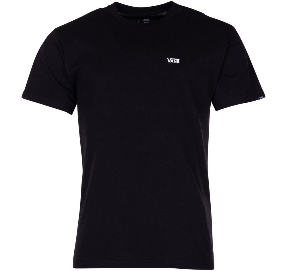 Mn Left Chest Logo Tee, Black/White, S,  T-Shirts