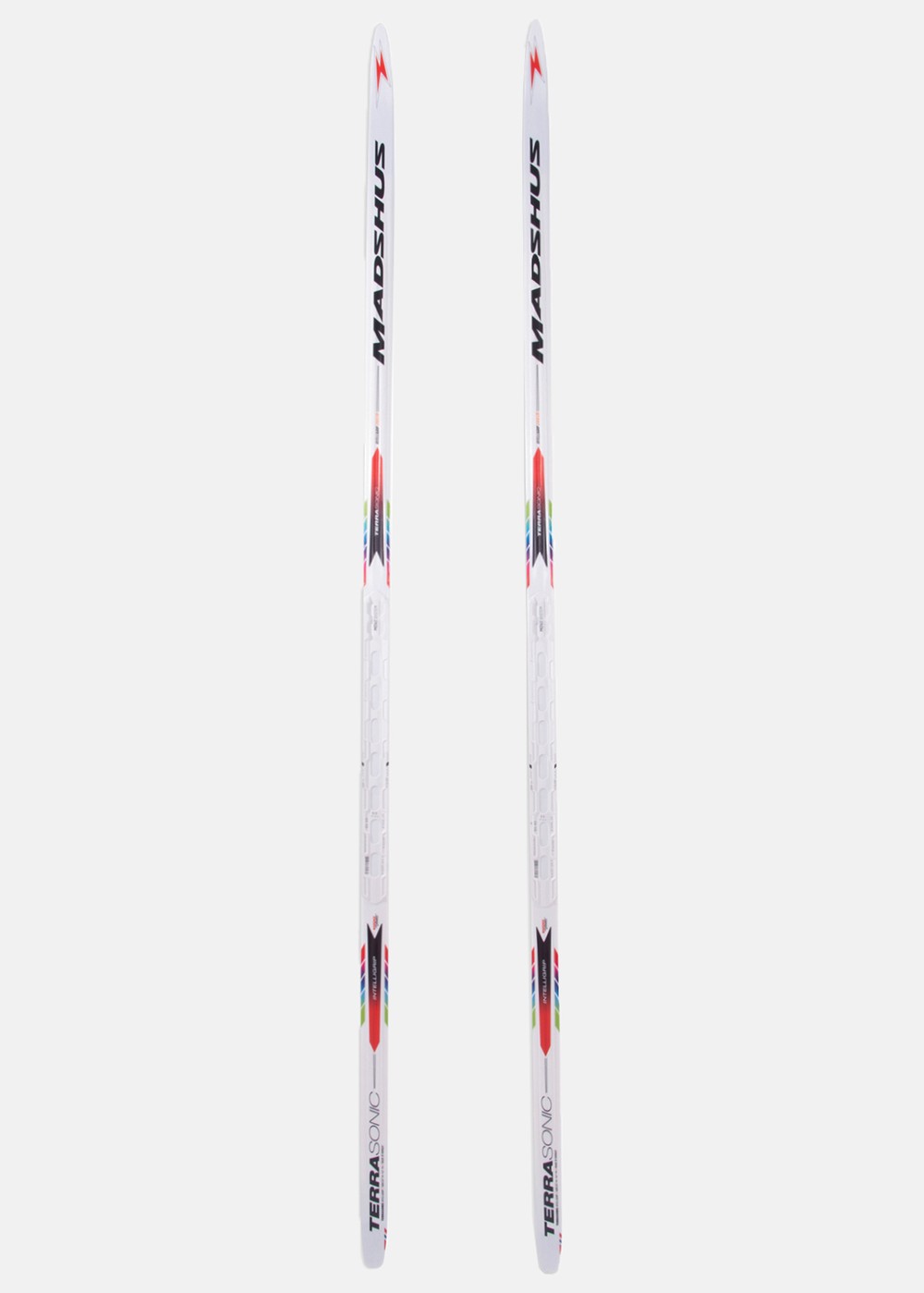 Terrasonic Intelligrip, Vit/Rod, 210cm 95+kg,  Längdskidor