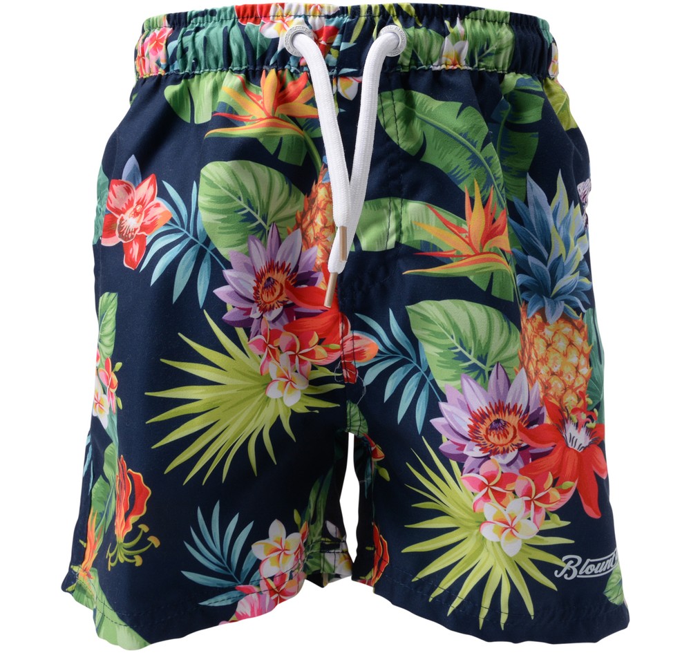 Pineapple Flower Beachshorts J, Navy, 90,  Badkläder