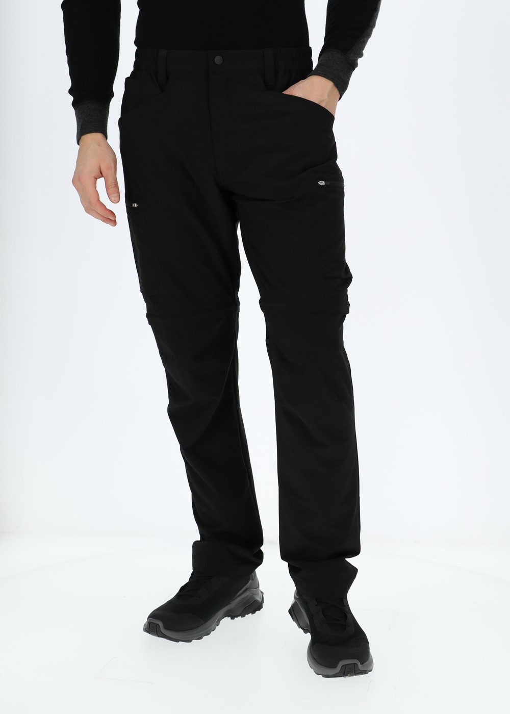 Glittertind Zip-Off Pants, Black/Black, Xl,  Byxor | Jackor//Dam//Aktivitet//Outdoorkläder | Padelspecialisterna