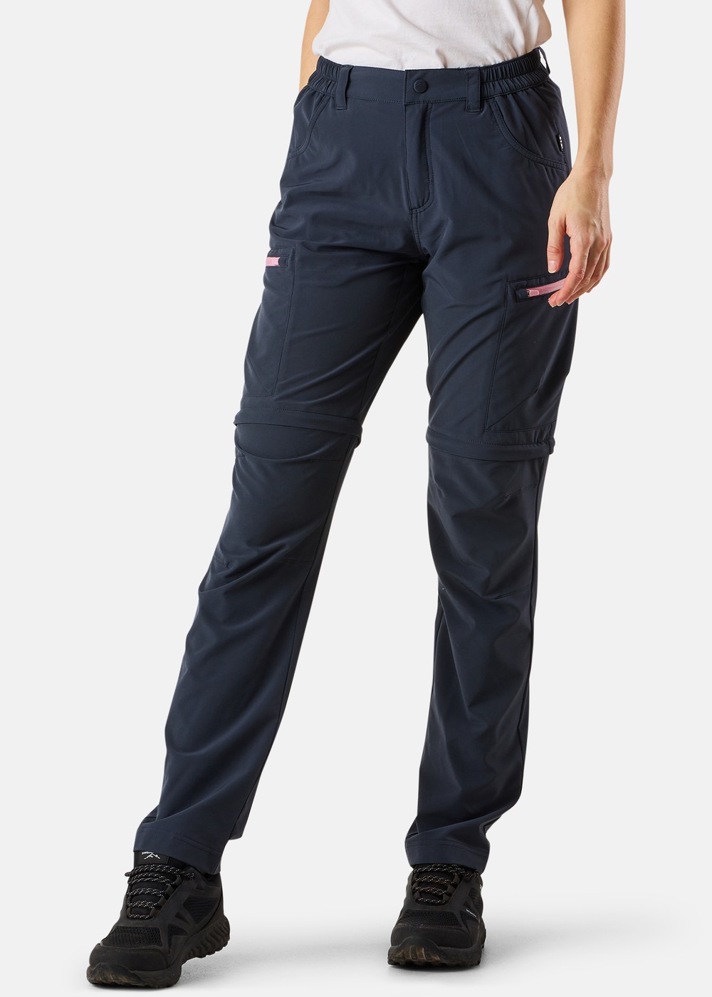 Glittertind Zip-Off Pants W, Charcoal/Dusty Rose, 46,  Byxor Glittertind Zip-Off Pants W, Charcoal/Dusty Rose, 46,  Byxor