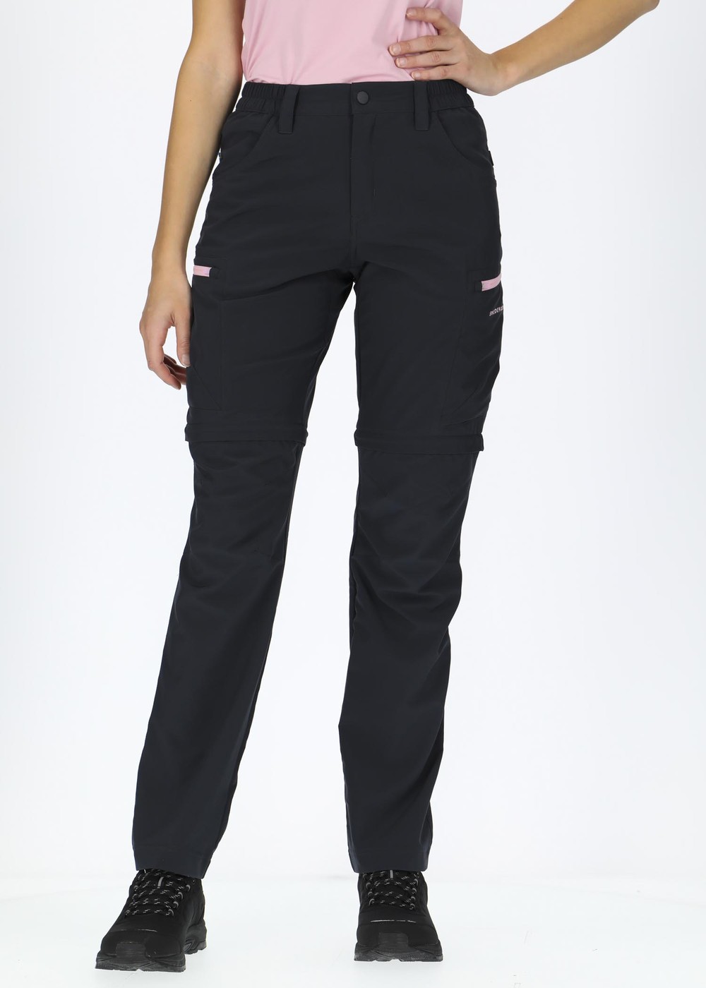 Glittertind Zip-Off Pants W, Charcoal/Lt Pink, 42,  Byxor Glittertind Zip-Off Pants W, Charcoal/Lt Pink, 42,  Byxor