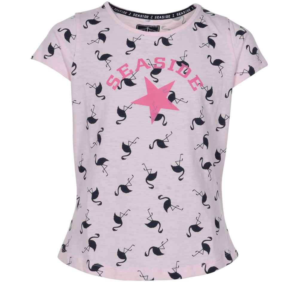 Flamingo Tee Jr, Lt Pink, 90,  T-Shirts