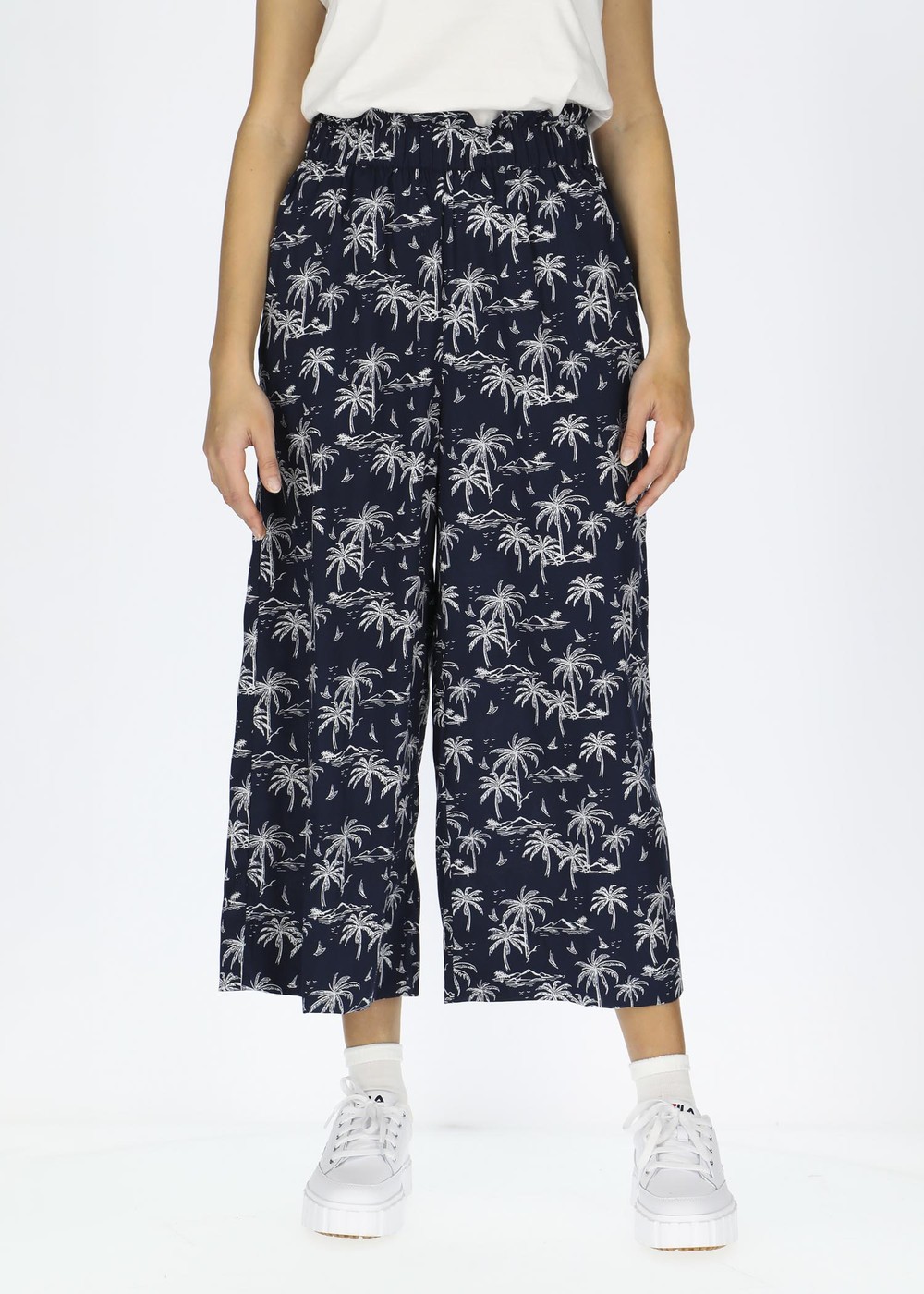 Sankt Claud Pants, Navy Palm, 36,  Strandkläder Sankt Claud Pants, Navy Palm, 36,  Strandkläder