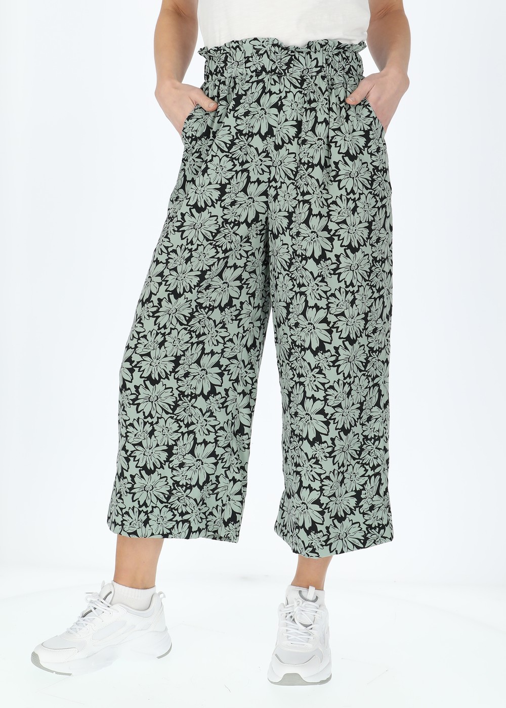 Sankt Claud Pants, Daisey Flower Green, 50,  Strandkläder