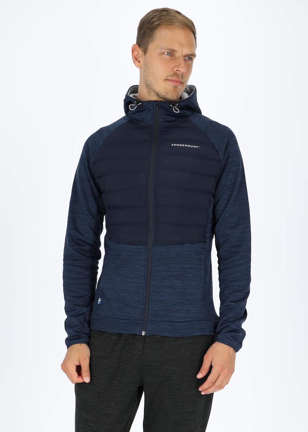 Training Hybrid Jacket, Navy Melange/Lt. Grey Melange, 3xl,  Jackor