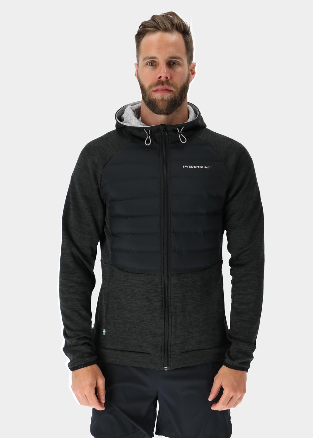 Training Hybrid Jacket, Charcoal Melange/Lt Grey Mel, S,  Jackor Training Hybrid Jacket, Charcoal Melange/Lt Grey Mel, S,  Jackor