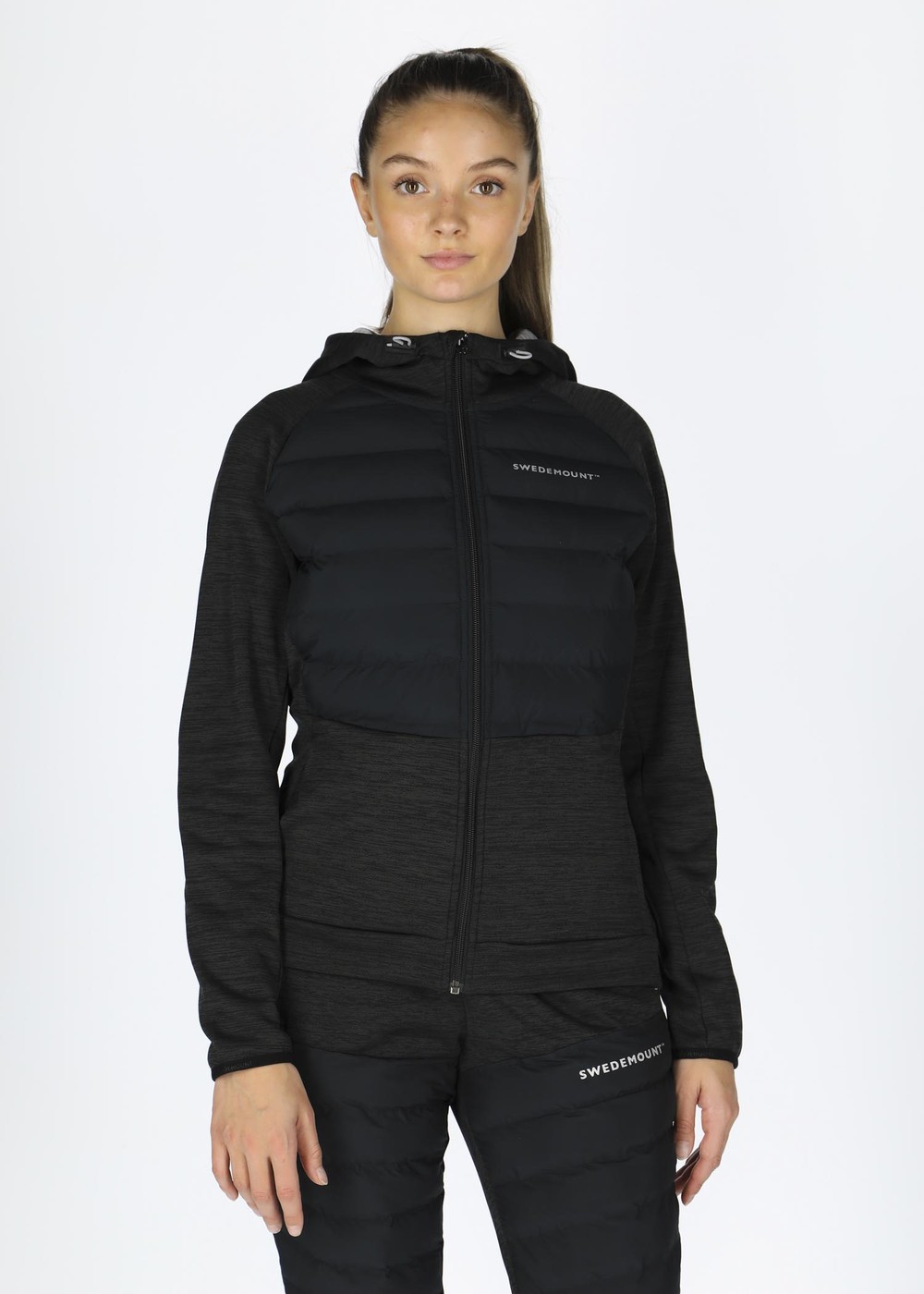 Training Hybrid Jacket W, Charcoal Melange/Lt Grey Mel, 38,  Bästsäljare