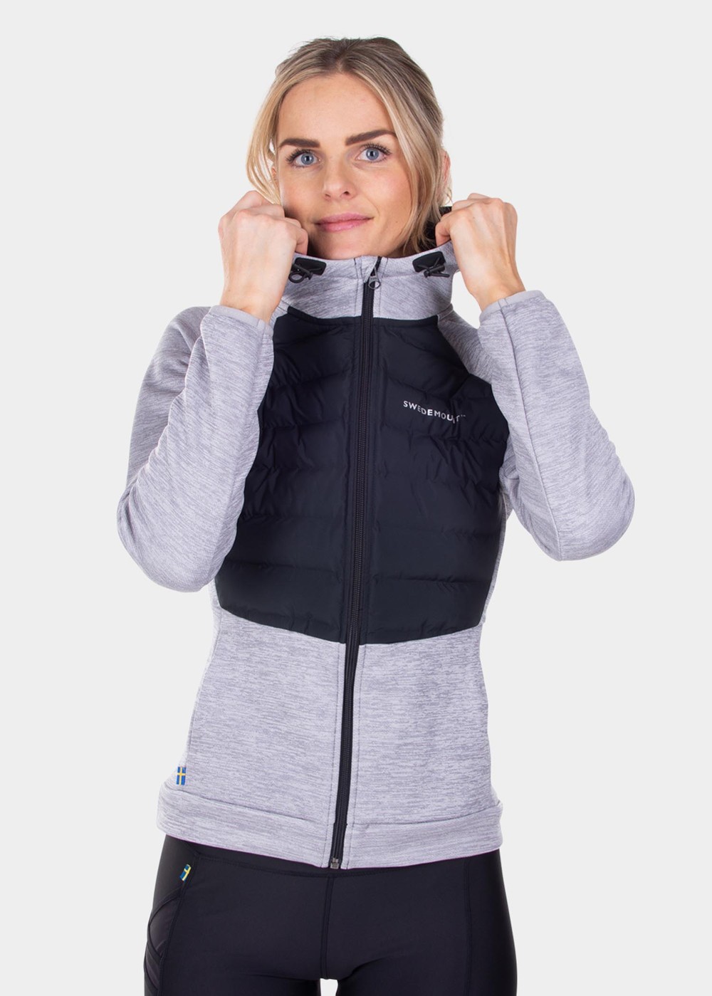 Training Hybrid Jacket W, Lt Greymelange/Charcoal Mel, 46,  Bästsäljare