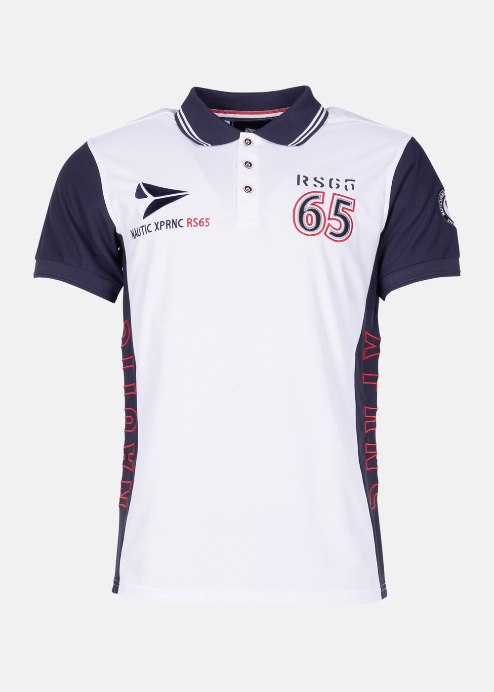 Pacific Piké, White/Navy, M,  Tränings-T-Shirts