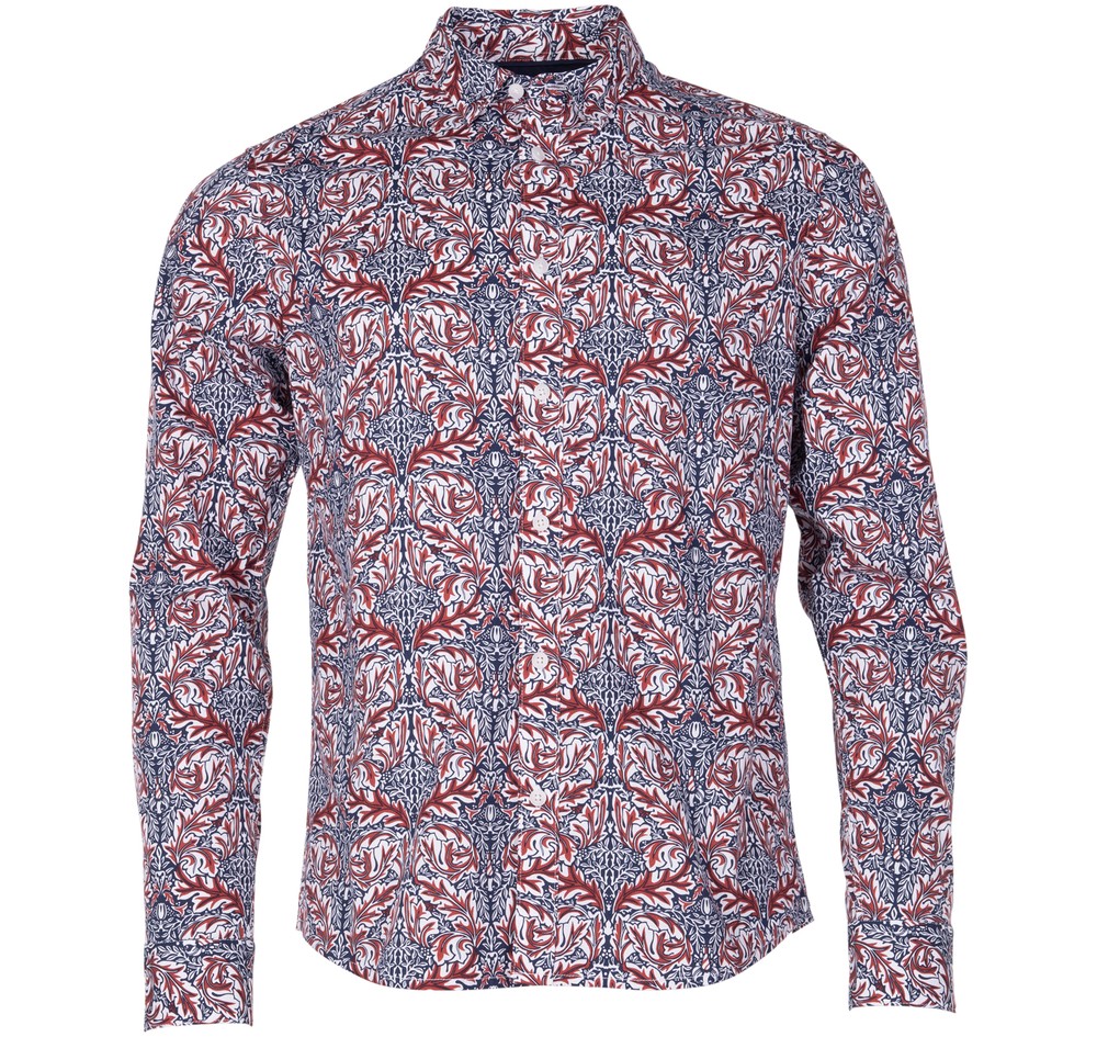 Shirt - Juan Ls Bd Aop, Insignia B, S,  Långärmade Skjortor