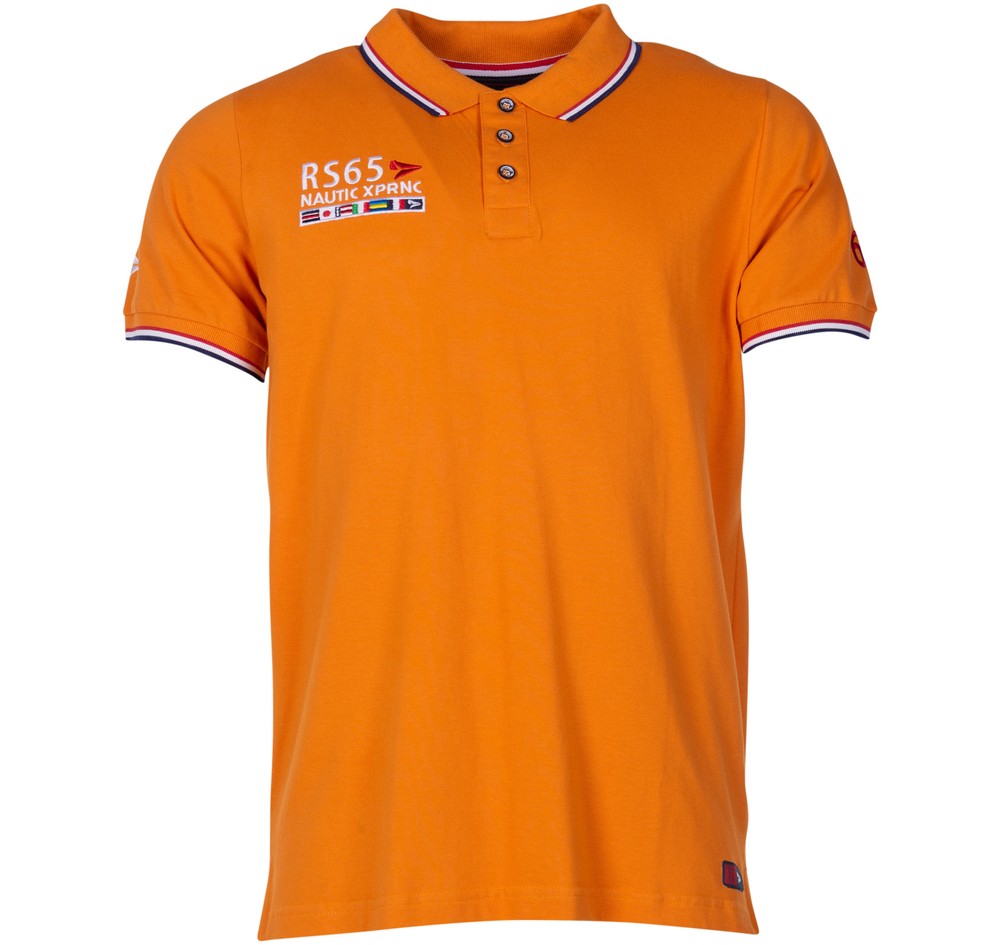 Flag Piké, Burned Orange, S,  Bomullspikéer