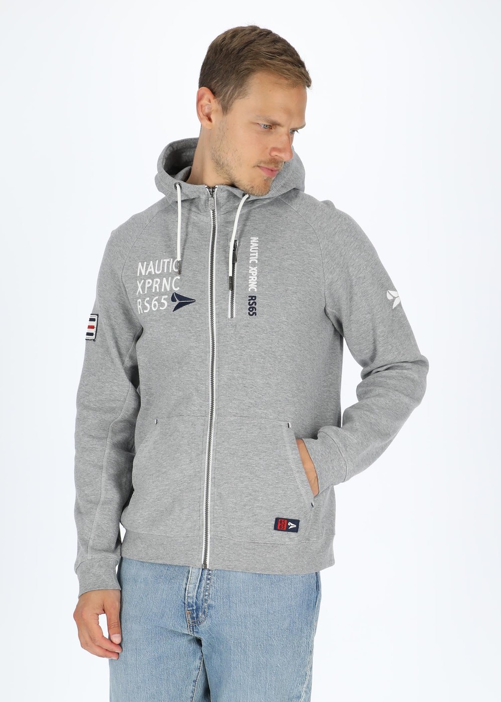 Offshore Zip Hood, Grey Melange, Xl,  Hoodies