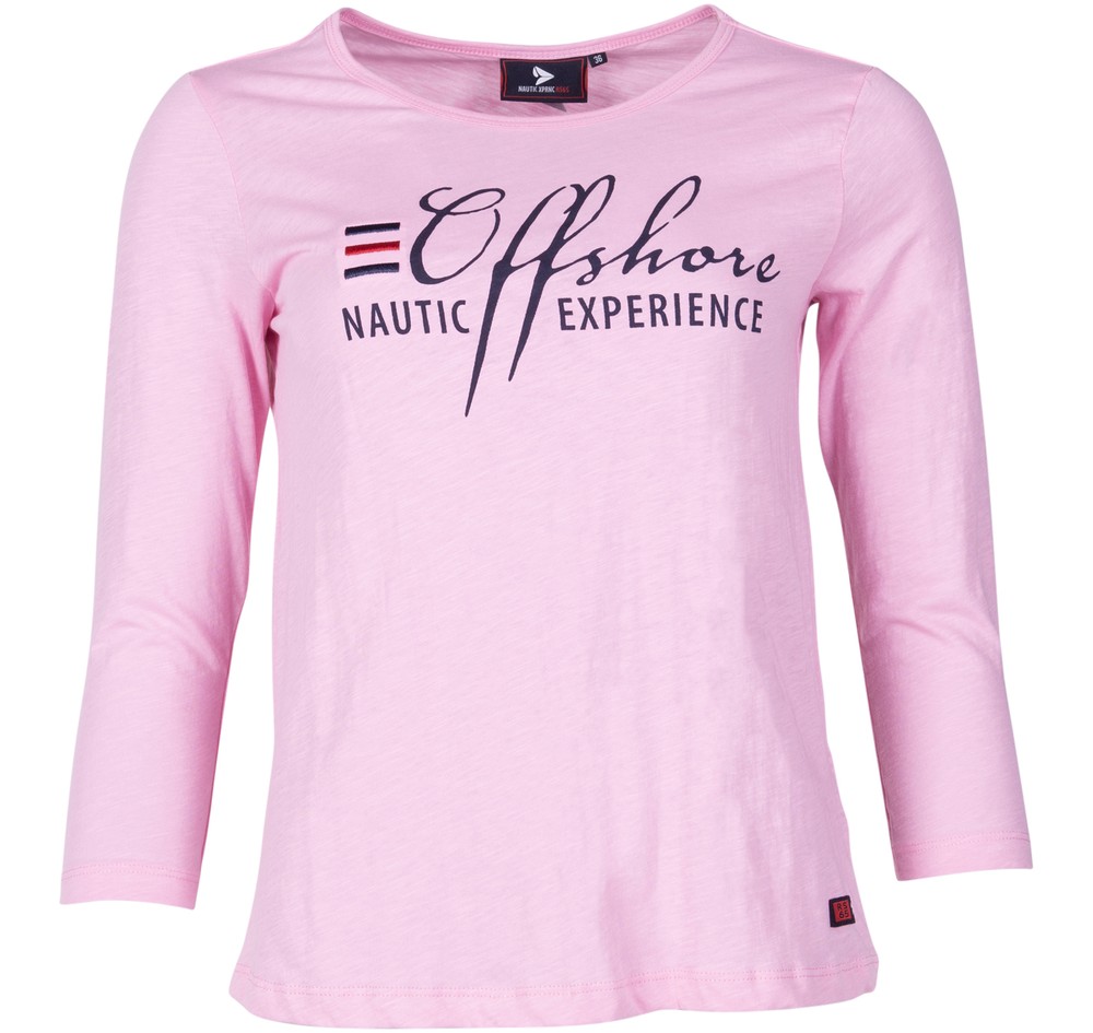 Offshore 3/4  Tee W, Pink, 34,  T-Shirts