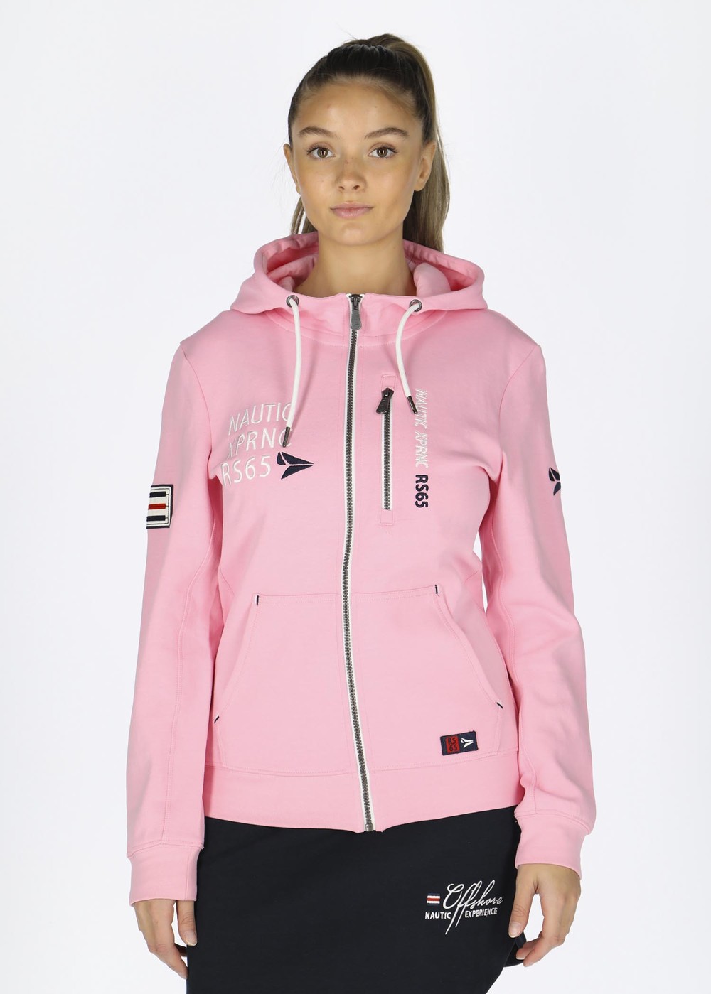 Sandhamn Zip Hood W, Lt. Pink, 36,  Hoodies Sandhamn Zip Hood W, Lt. Pink, 36,  Hoodies