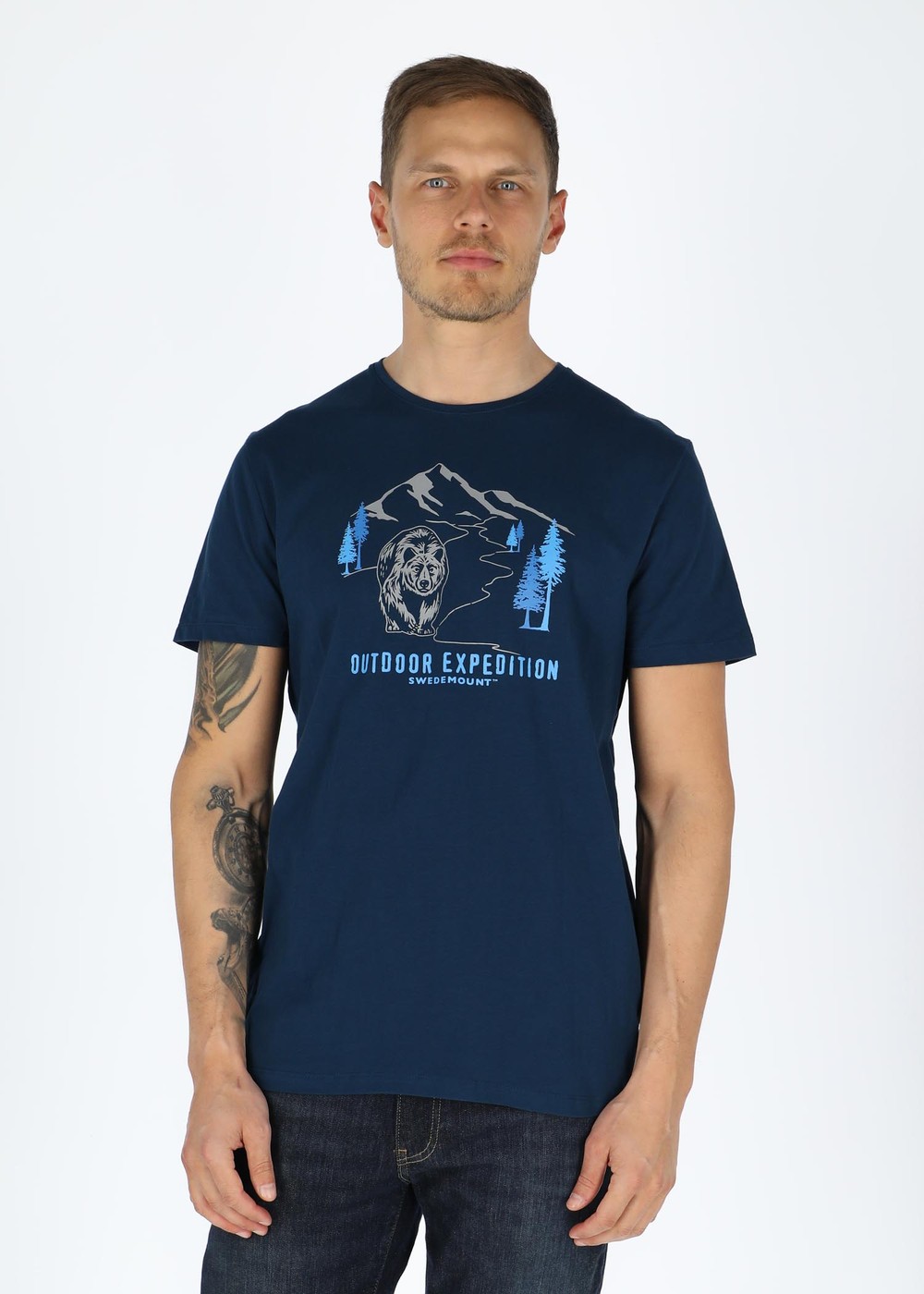Forest Tee, Blue Bear, L,  T-Shirts