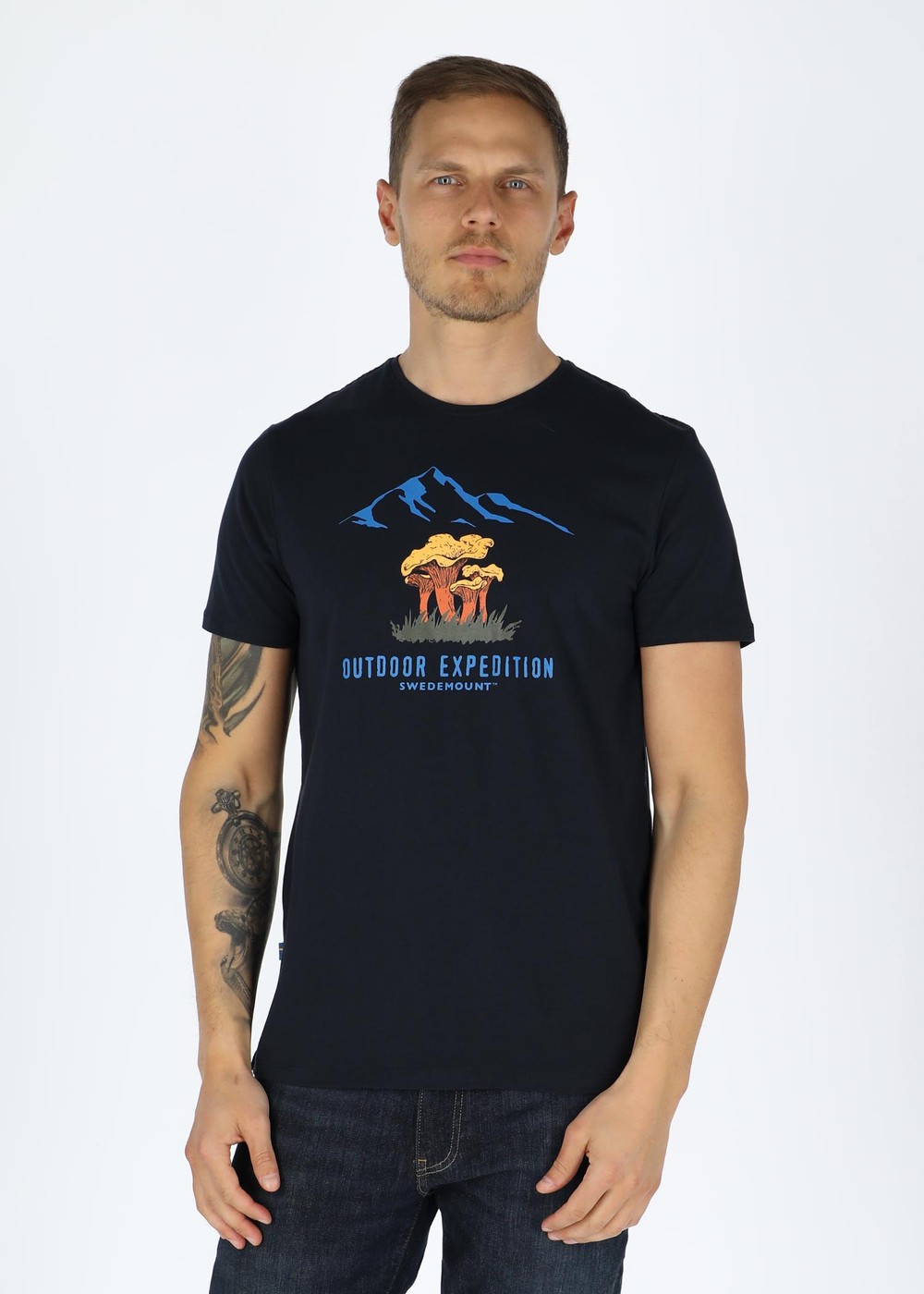 Forest Tee, Navy Chantarelle, S,  T-Shirts Forest Tee, Navy Chantarelle, S,  T-Shirts